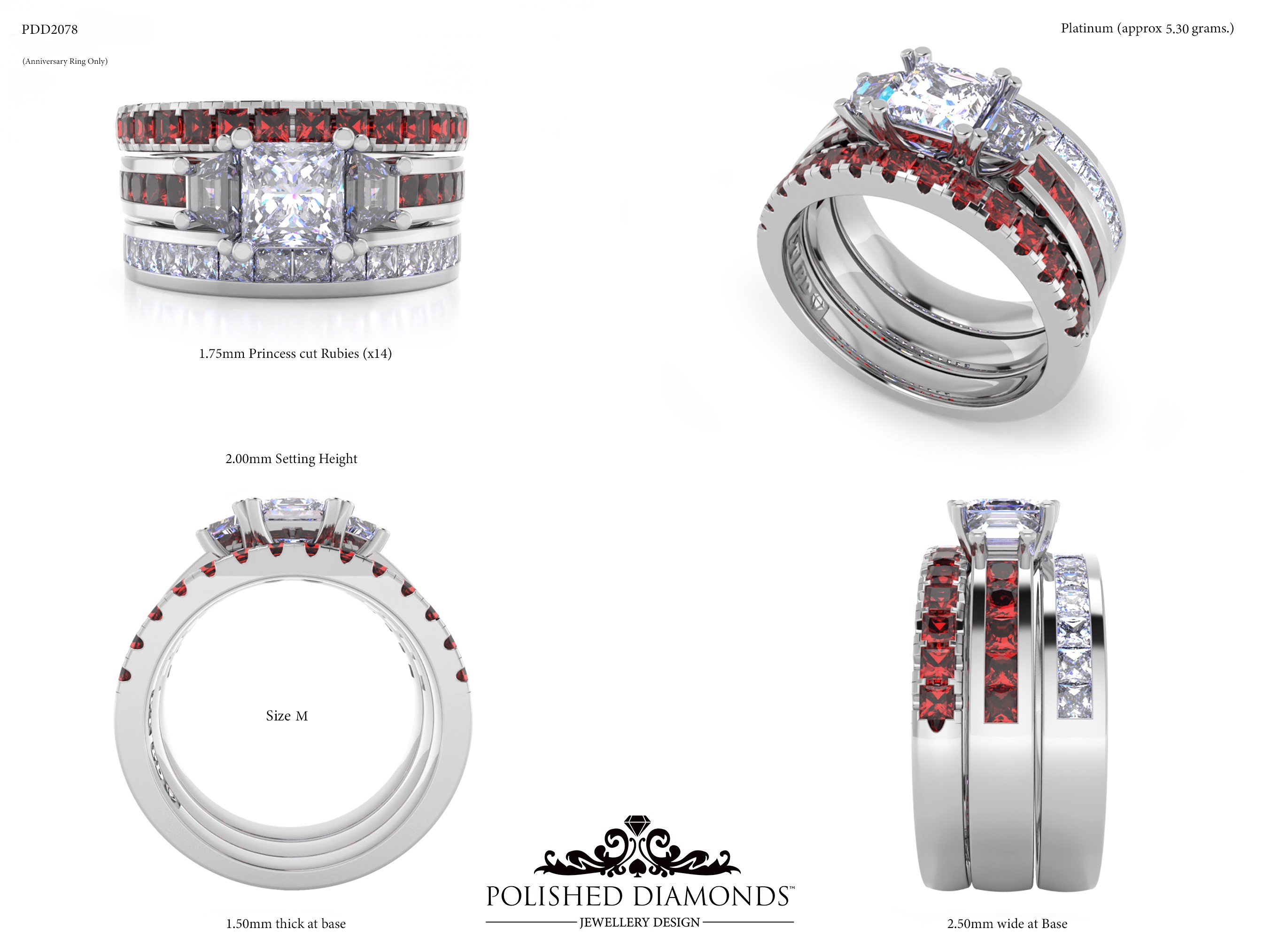 Ladys Wedding ring – PDD2078