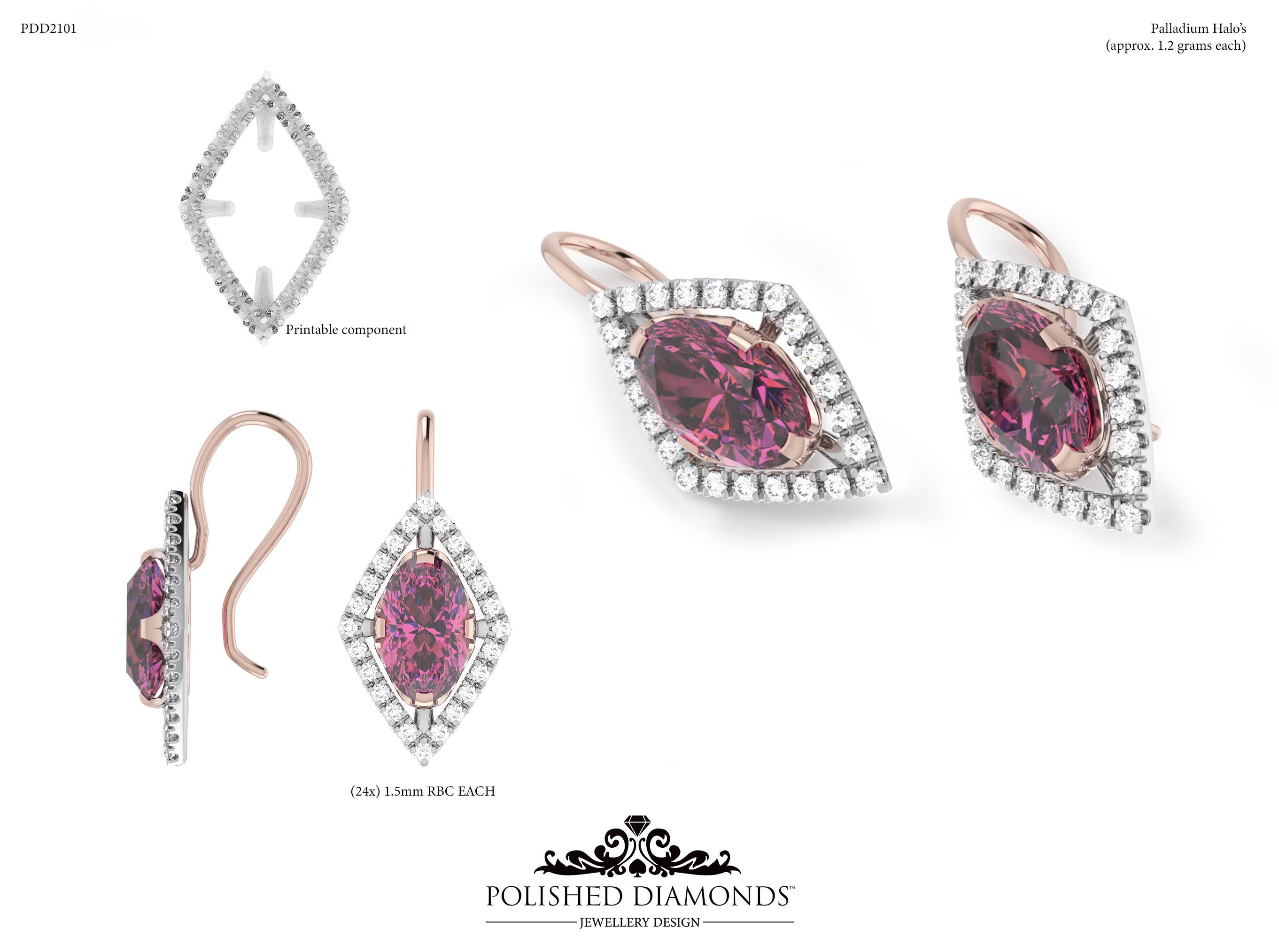 Earrings Jewellery ring – PDD2101