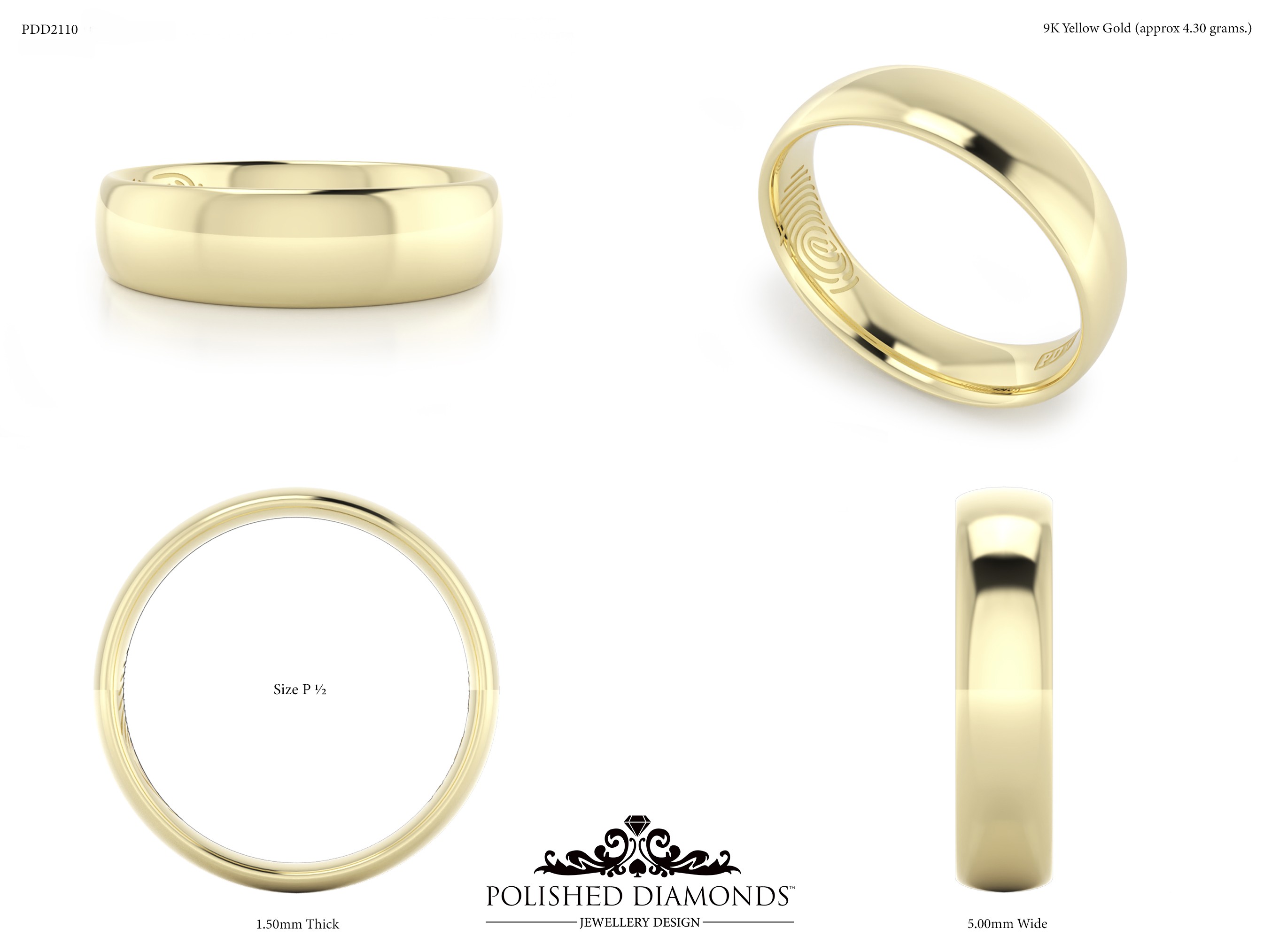 Gents Wedding ring – PDD2110
