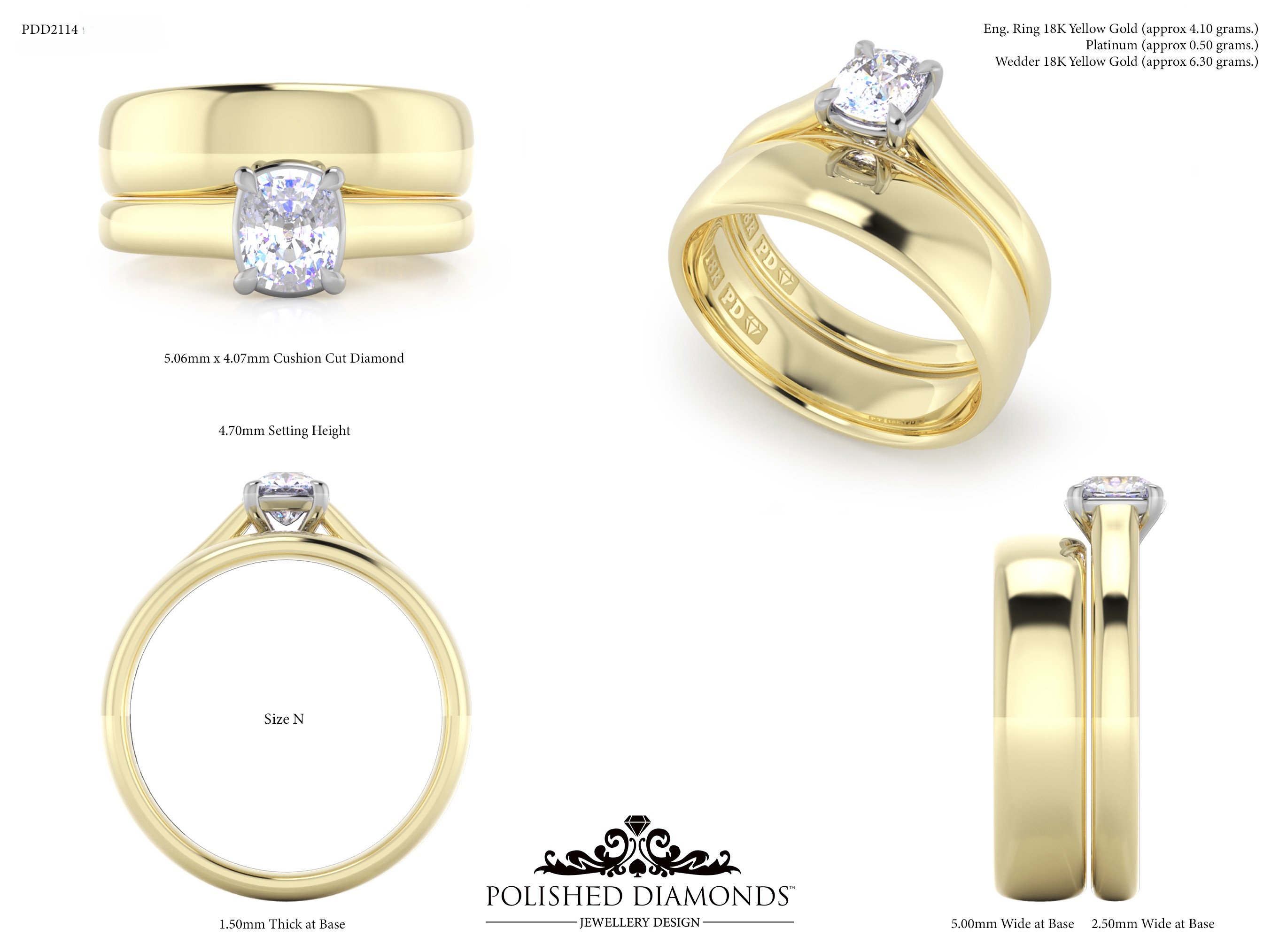 Ladys Wedding ring – PDD2114
