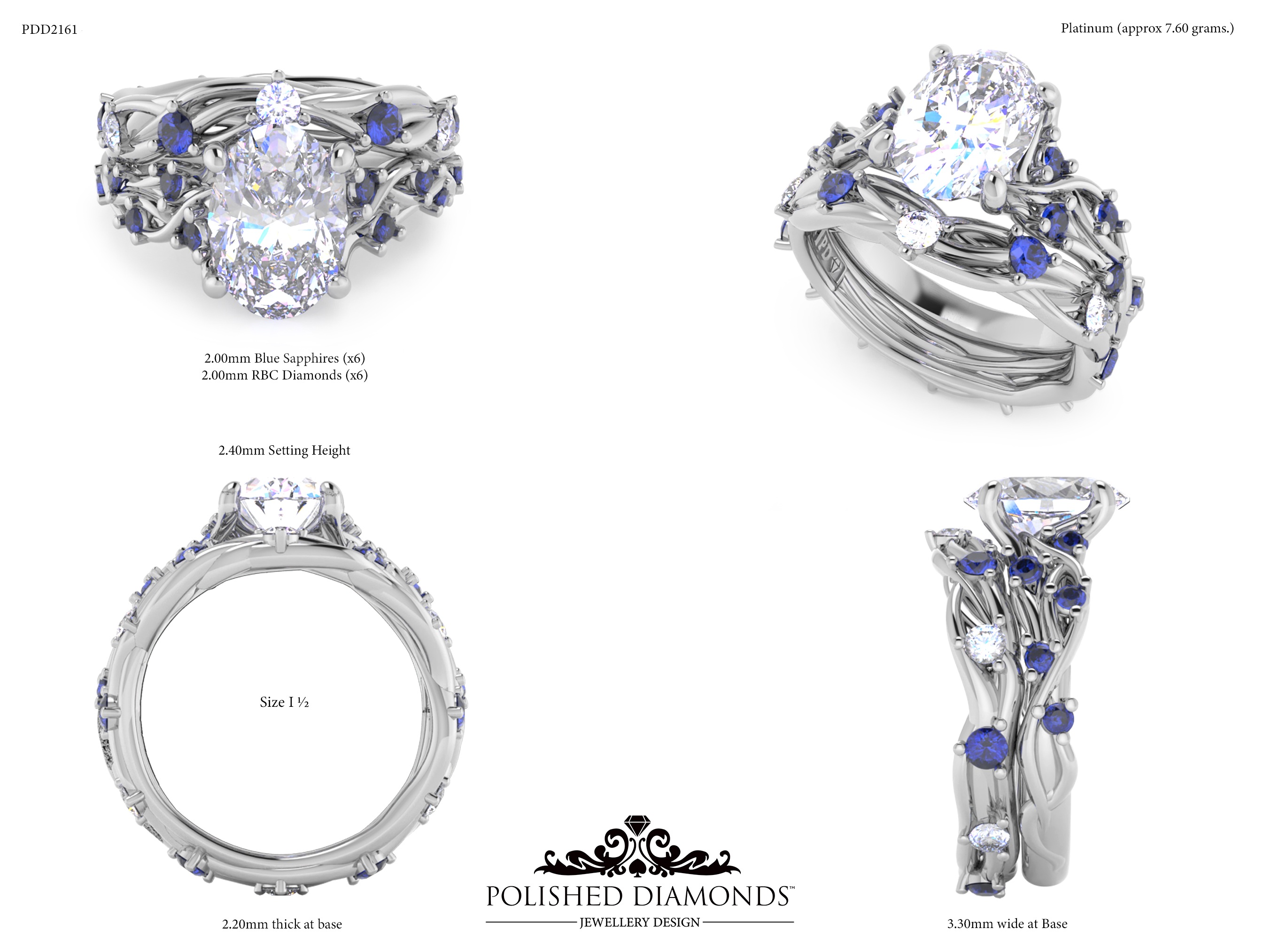 Ladys Wedding ring – PDD2161