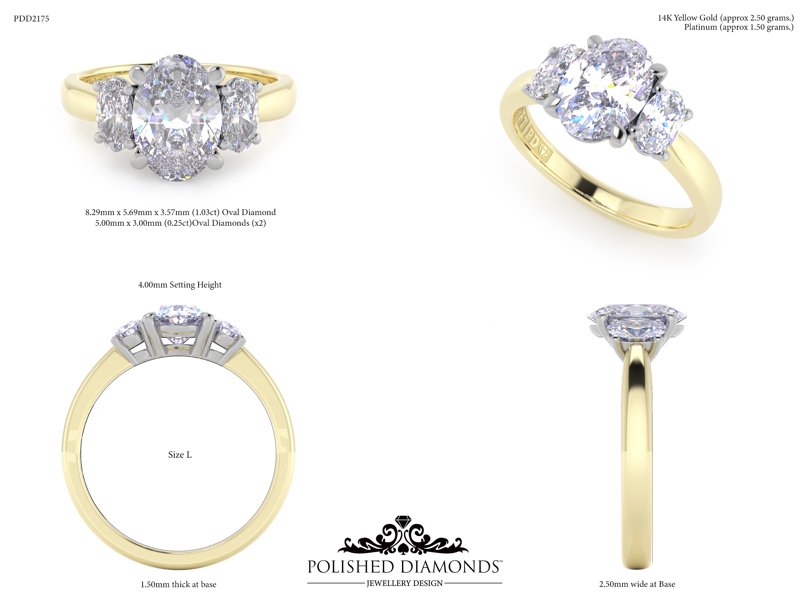Oval Trilogy ring – PDD2175