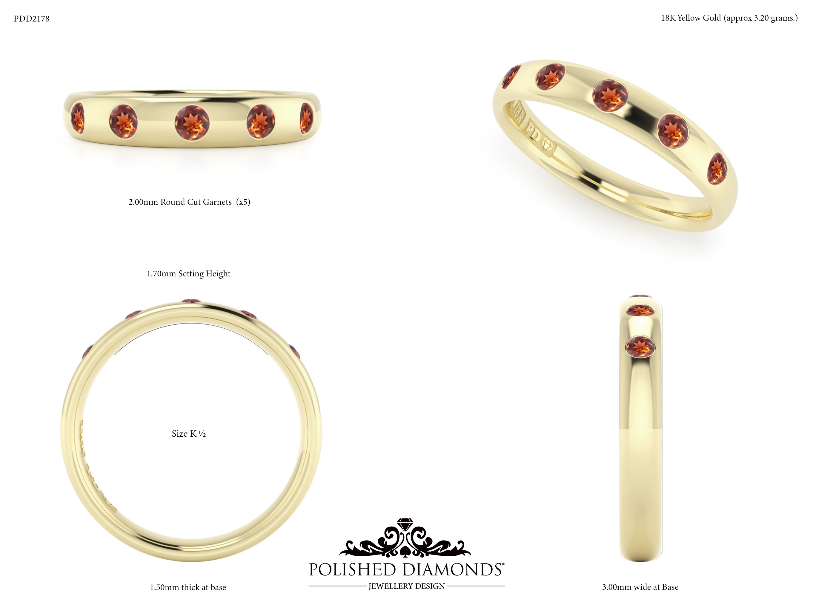 Ladys Wedding ring – PDD2178