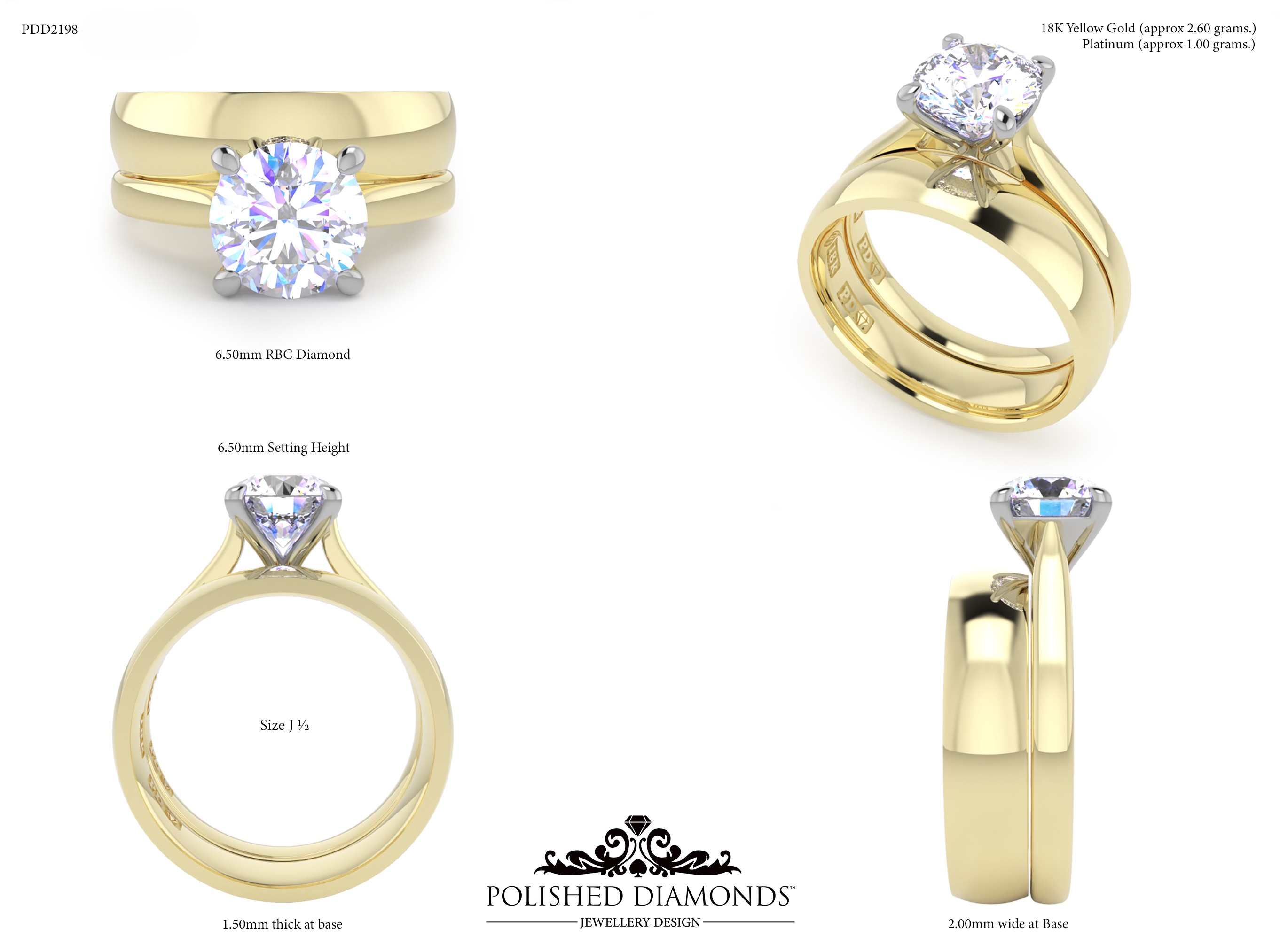 Round Solitaire ring – PDD2198