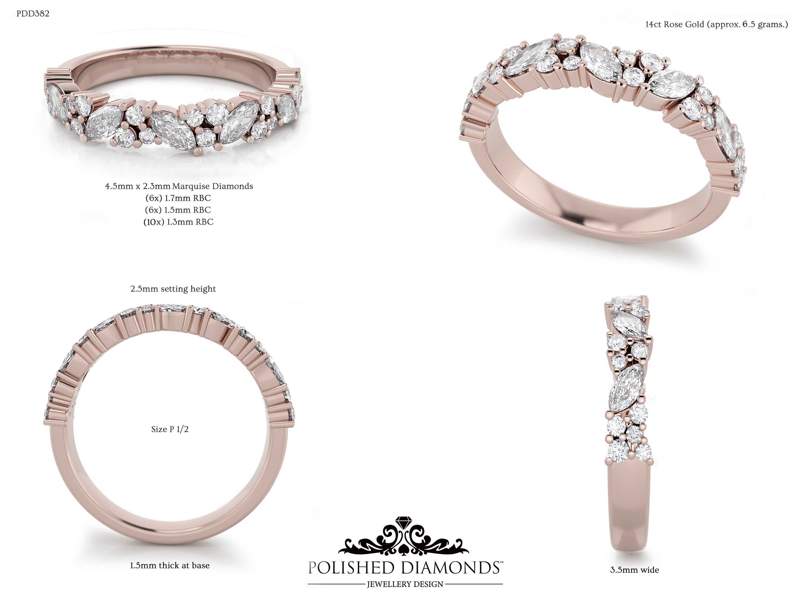 Ladys Wedding ring – PDD382