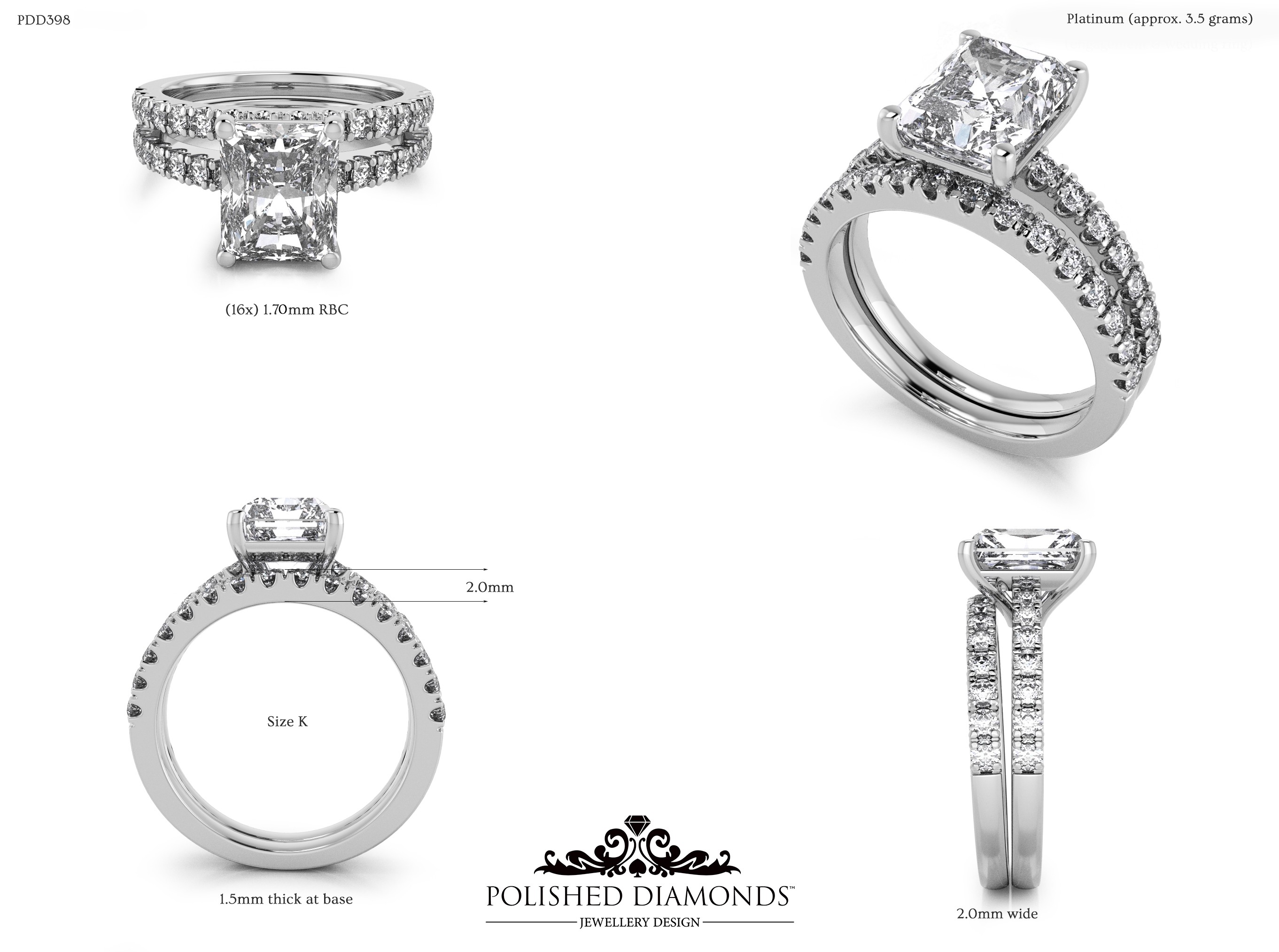 Ladys Wedding ring – PDD398