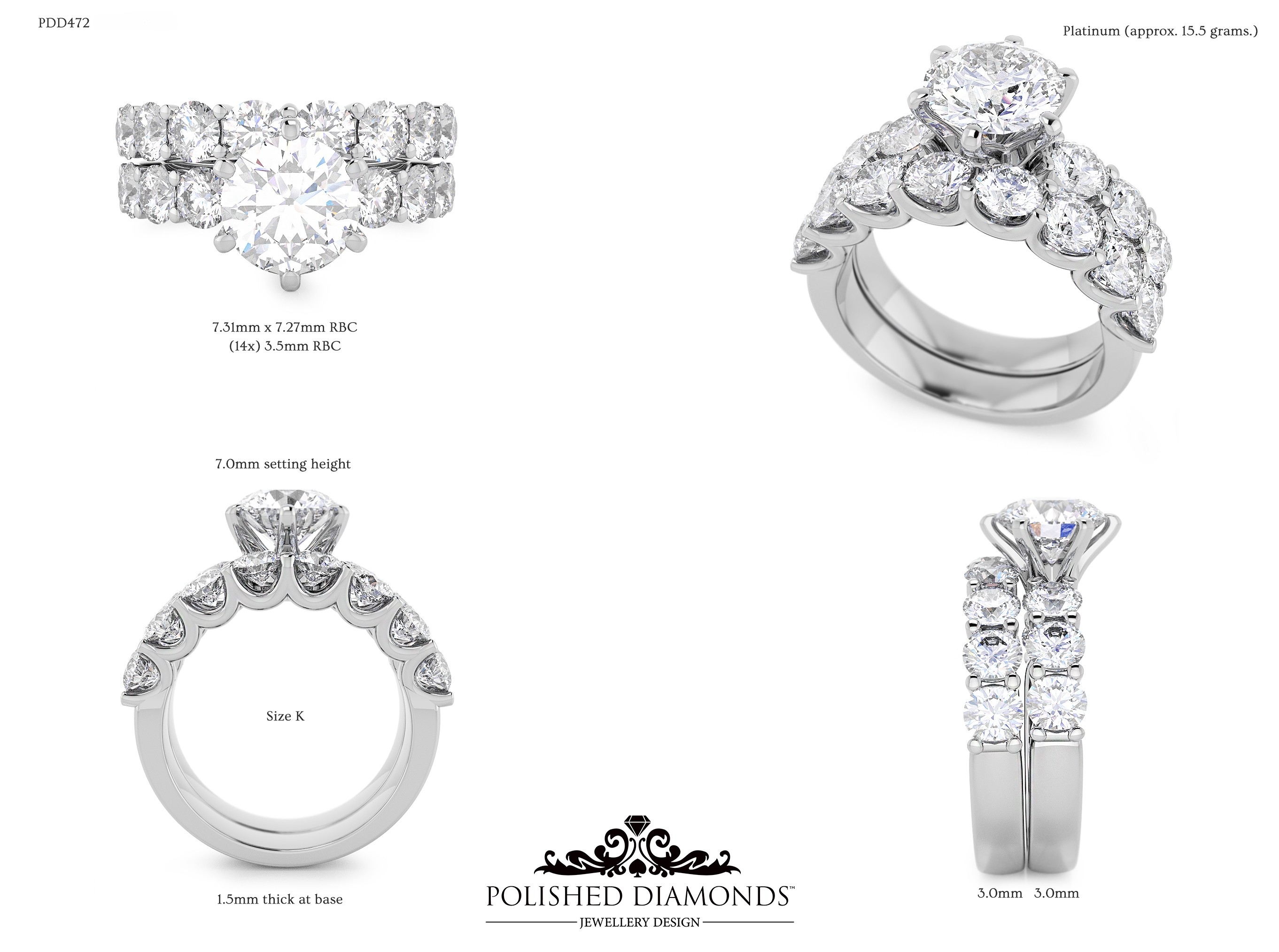 Ladys Wedding ring – PDD472