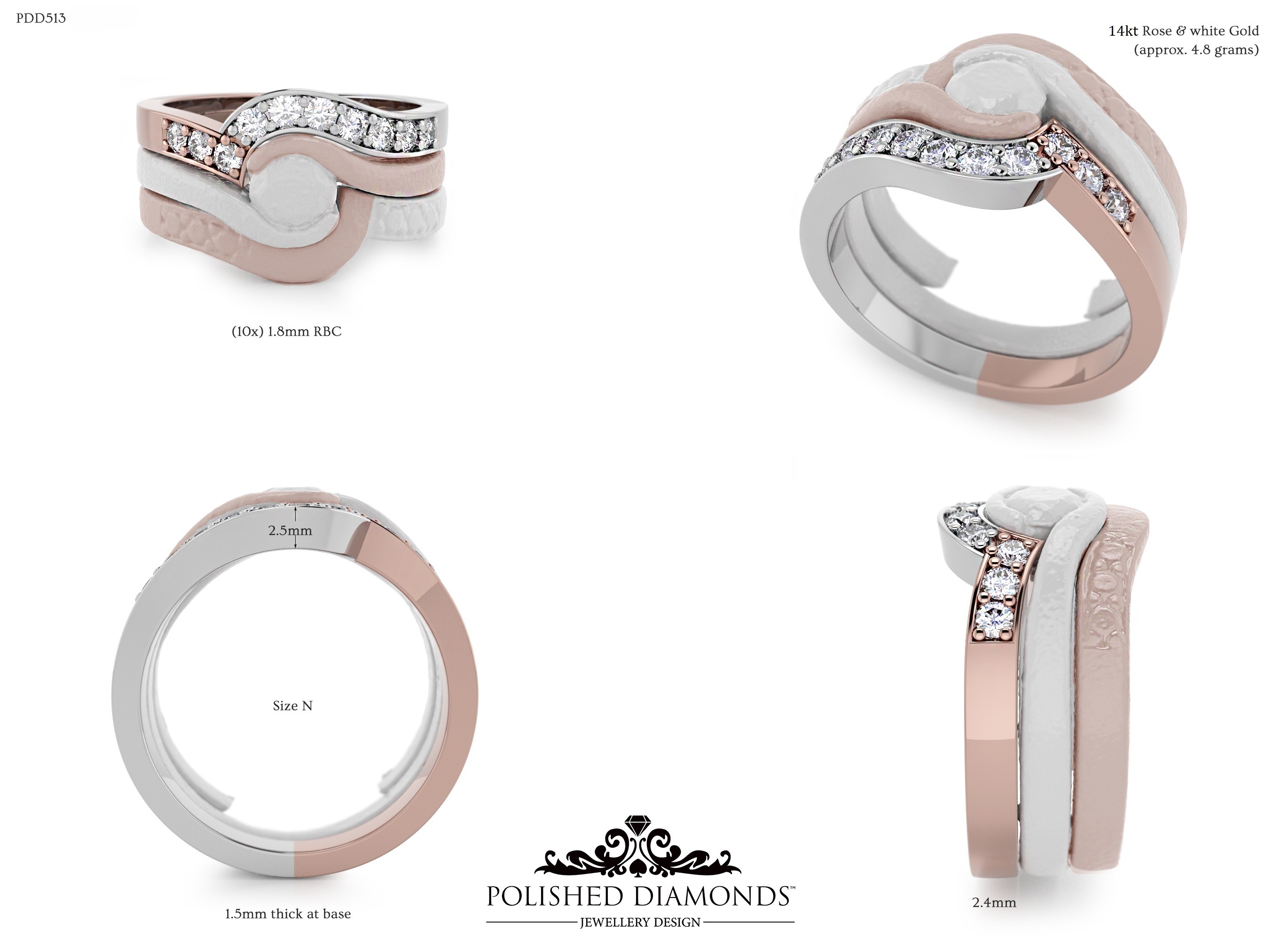 Ladys Wedding ring – PDD513