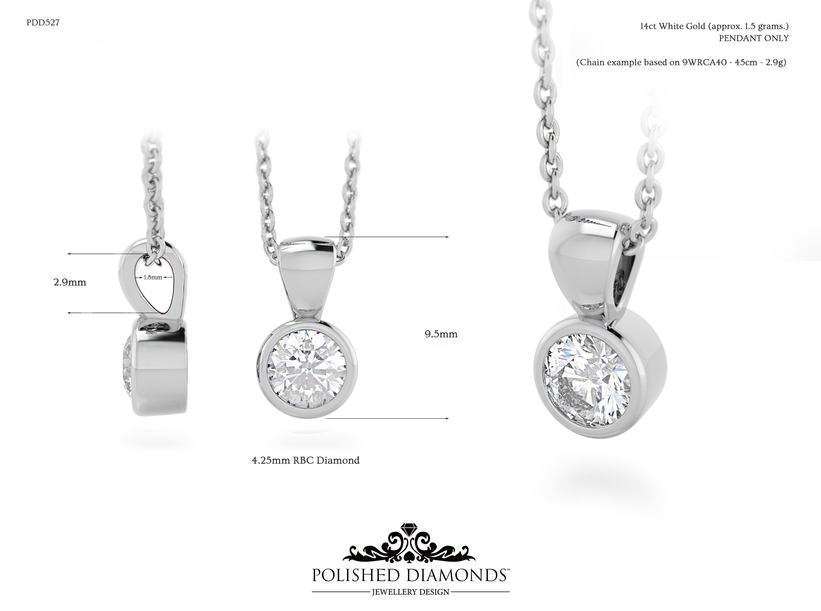 Round Pendant ring – PDD527