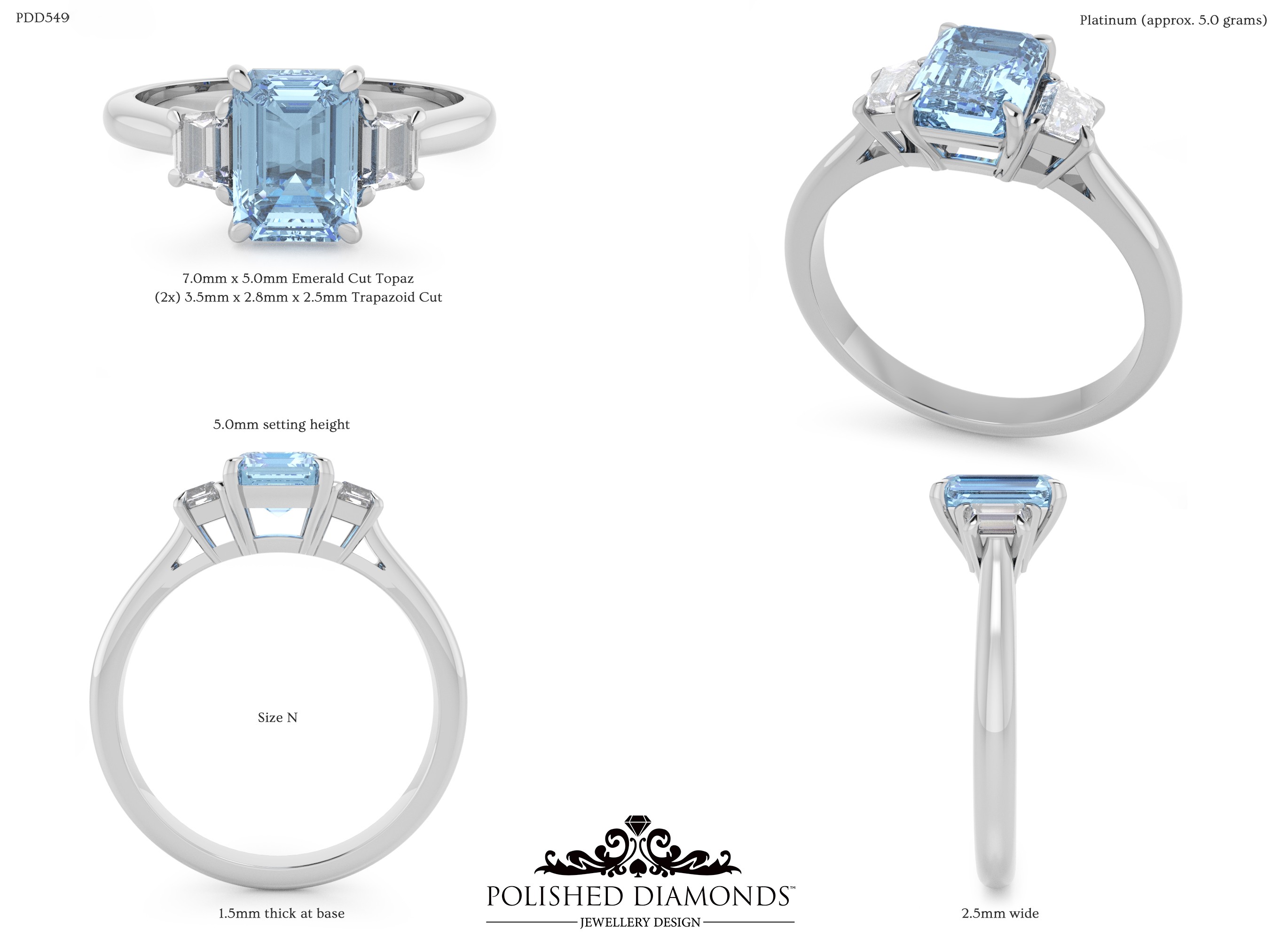 Emerald Trilogy ring – PDD549