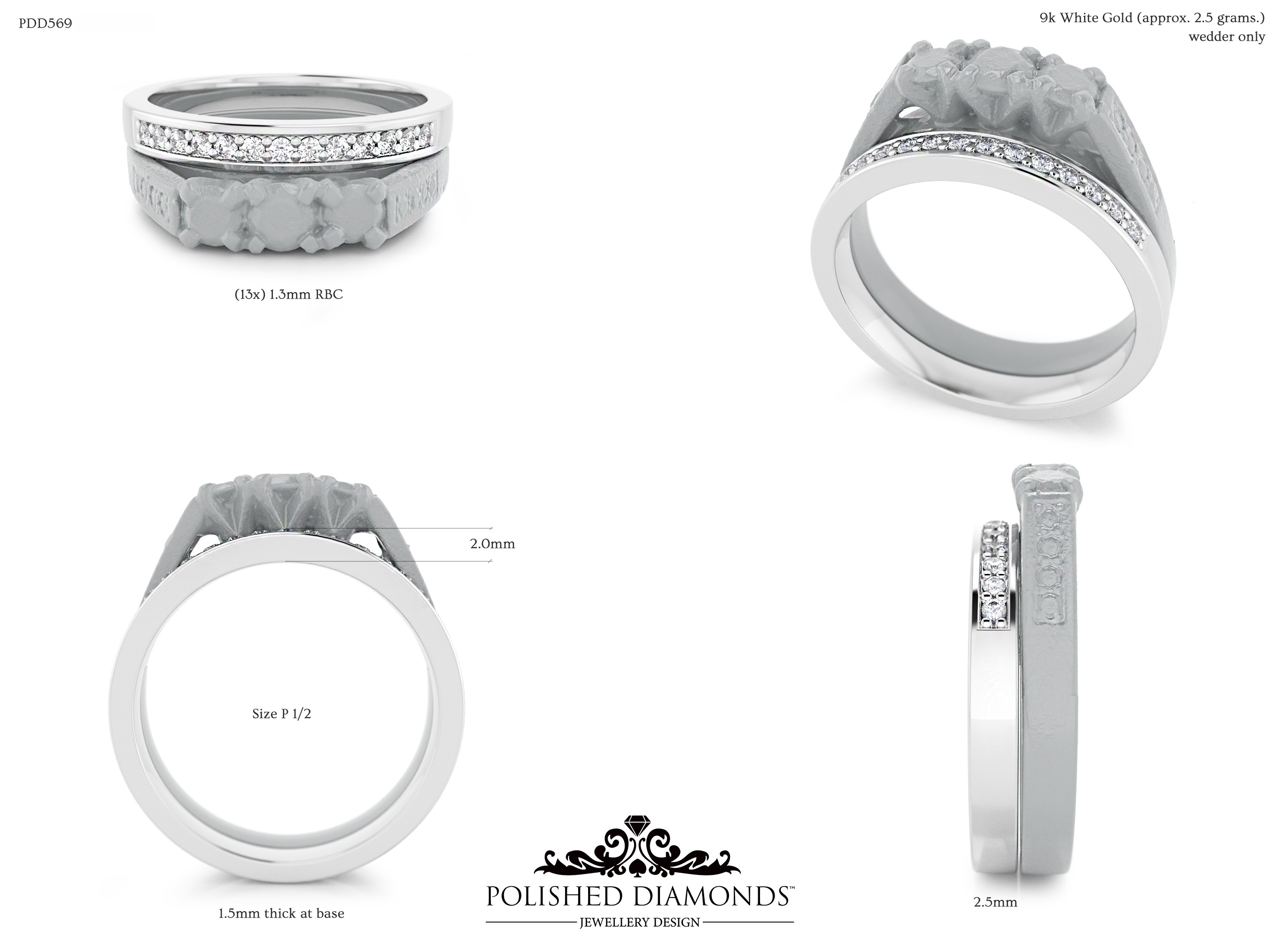 Ladys Wedding ring – PDD569