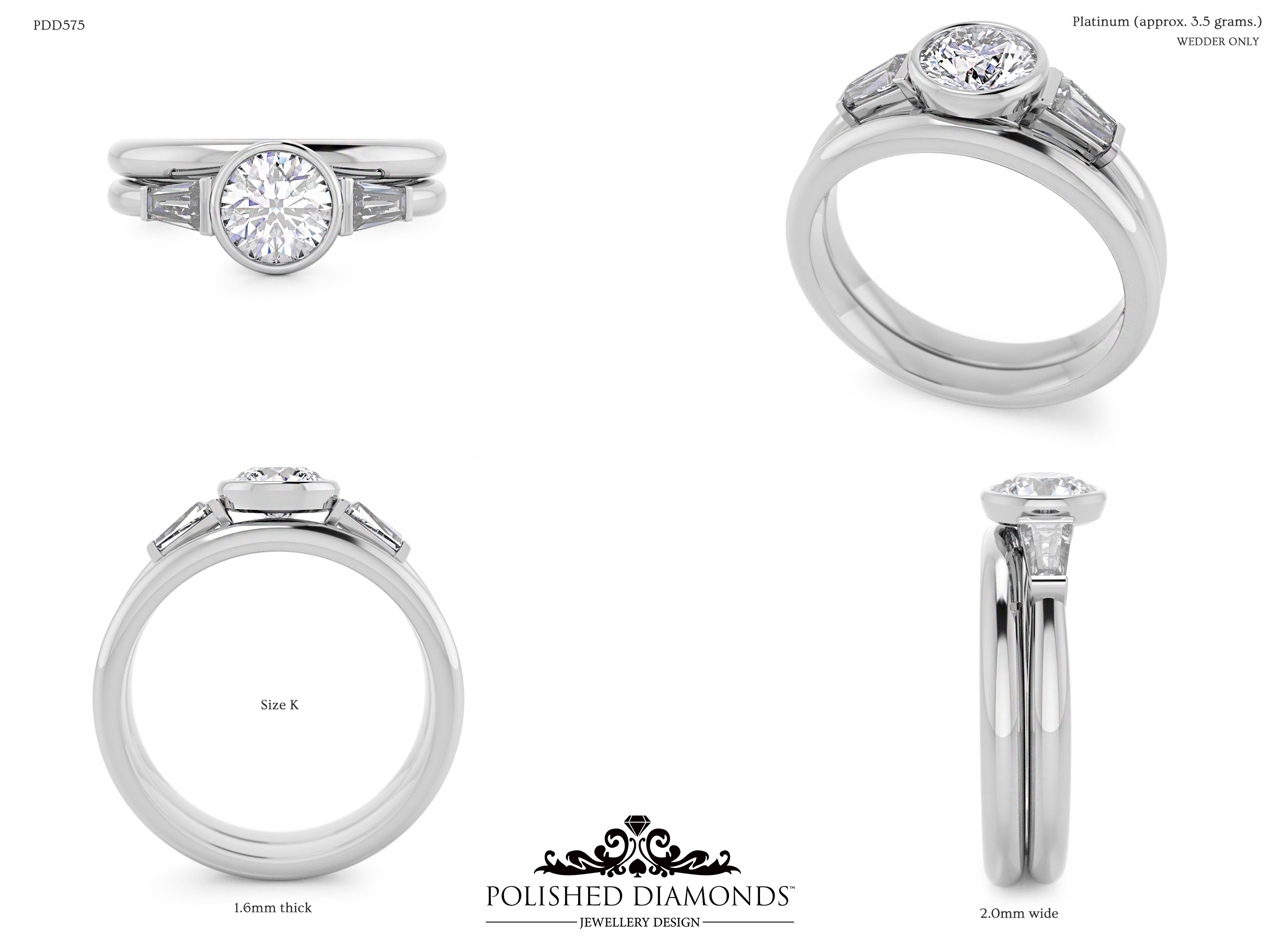 Ladys Wedding ring – PDD575