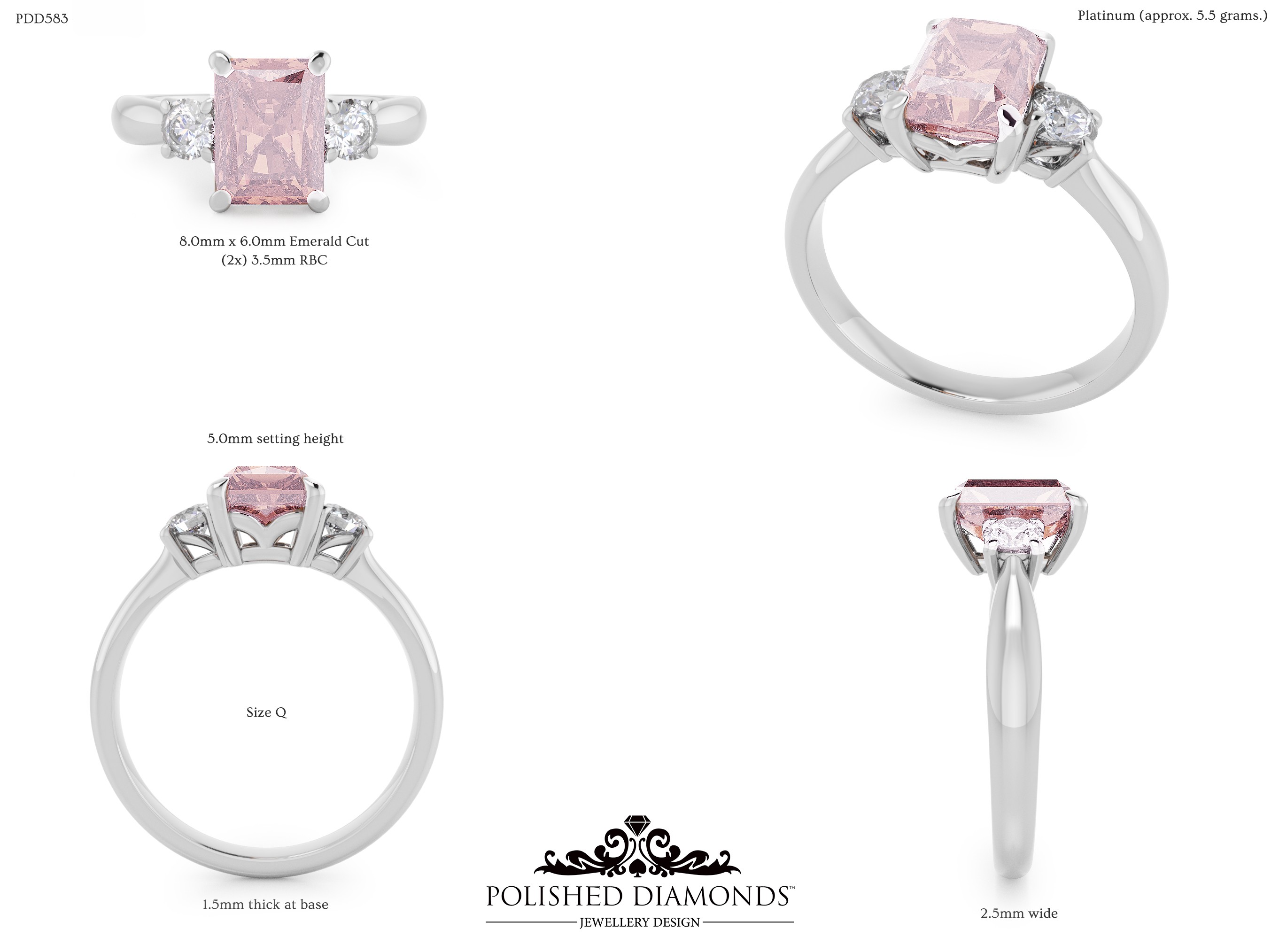 Emerald Trilogy ring – PDD583