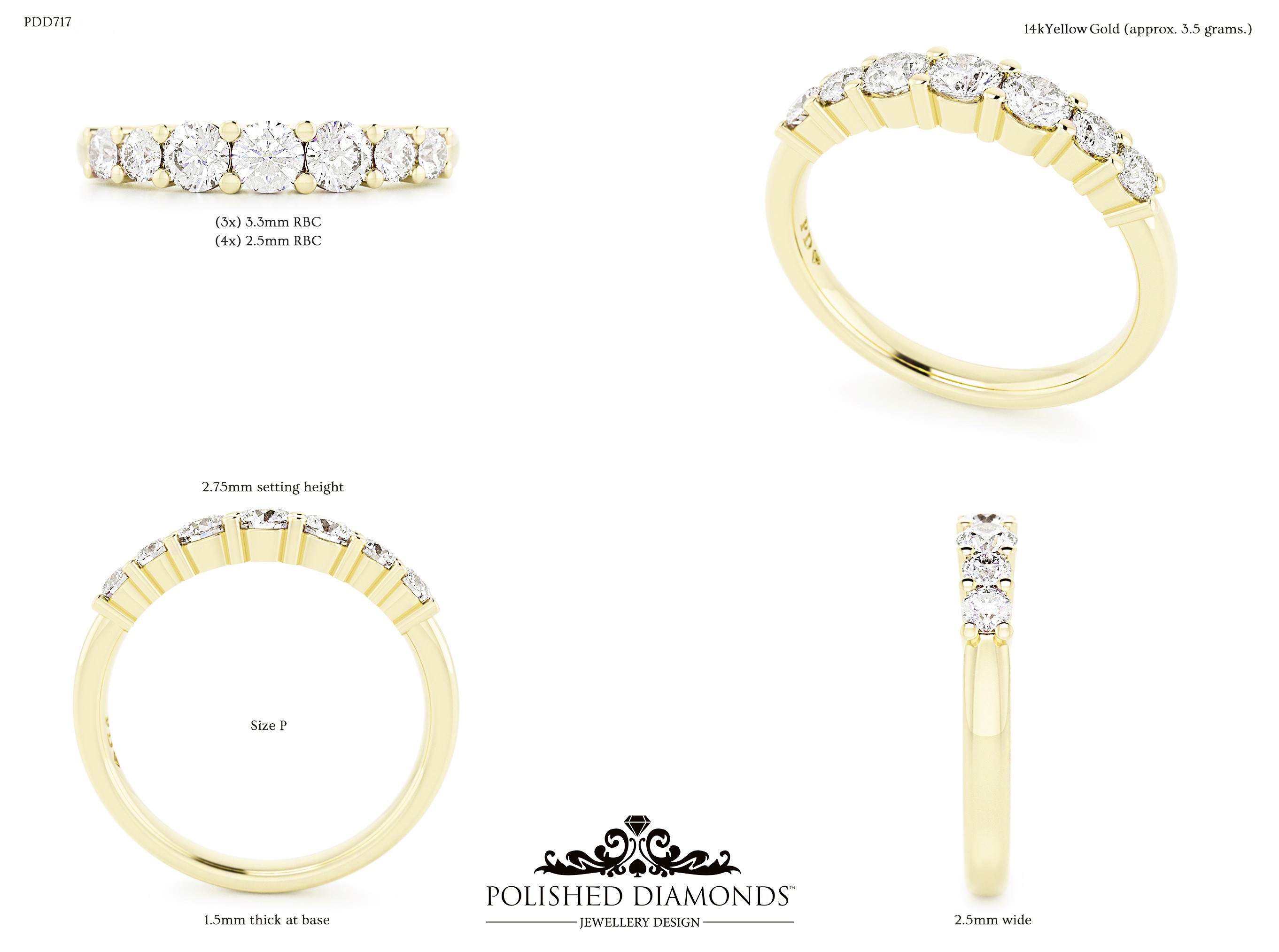 Ladys Wedding ring – PDD717