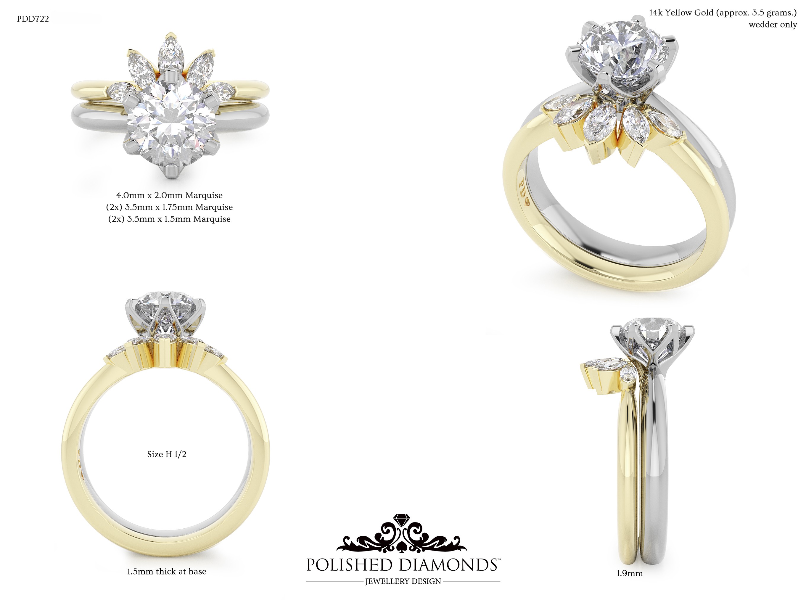 Ladys Wedding ring – PDD722