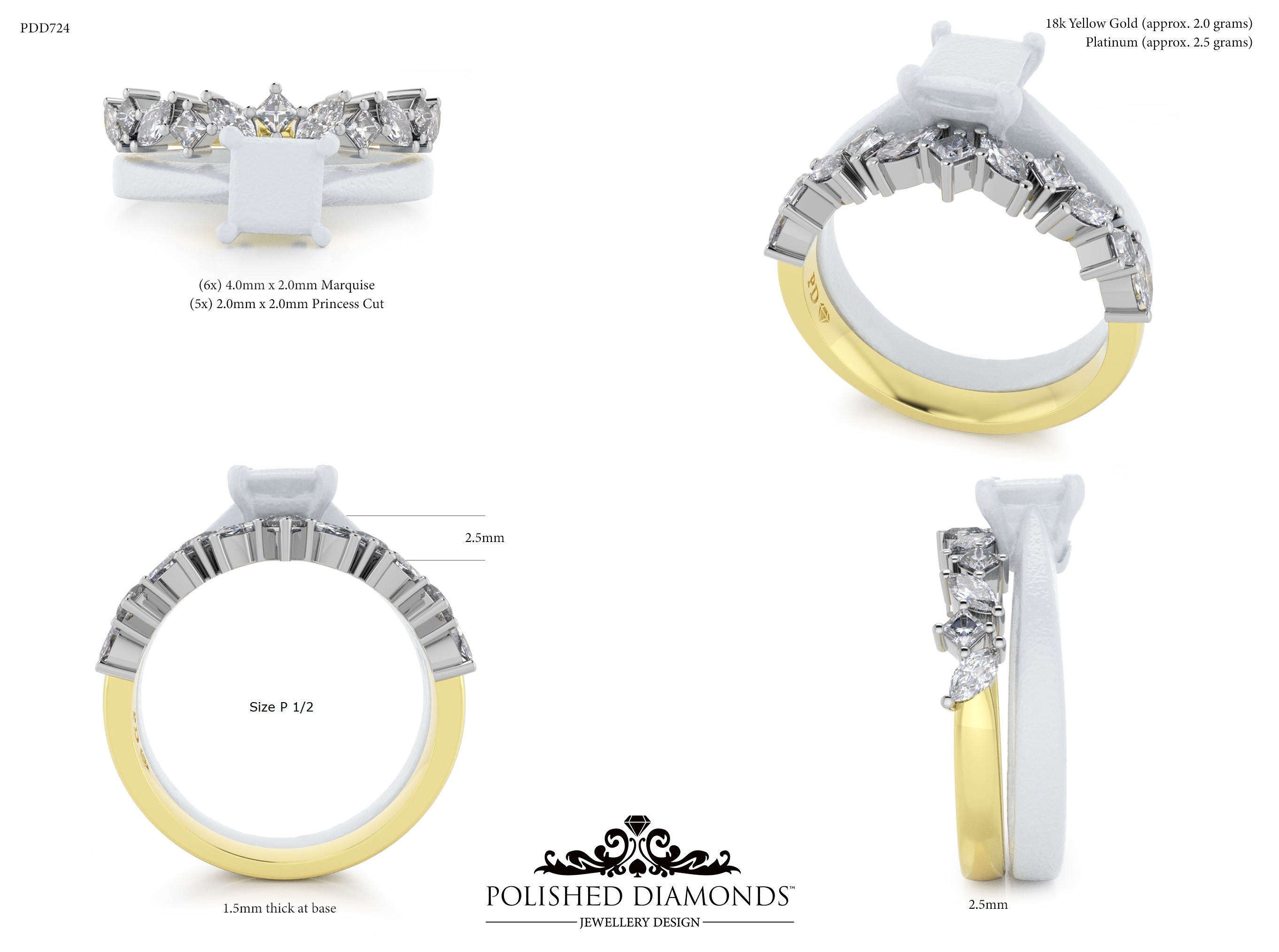 Ladys Wedding ring – PDD724