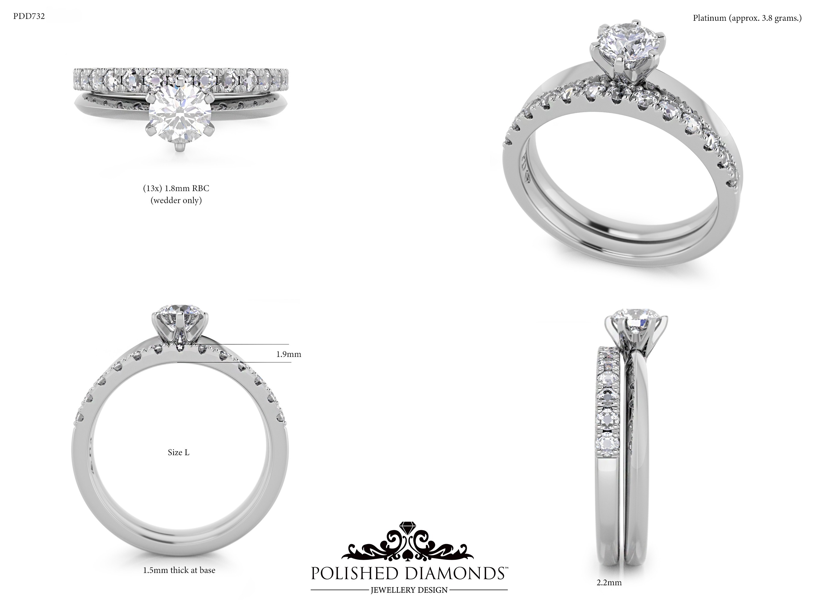 Ladys Wedding ring – PDD732