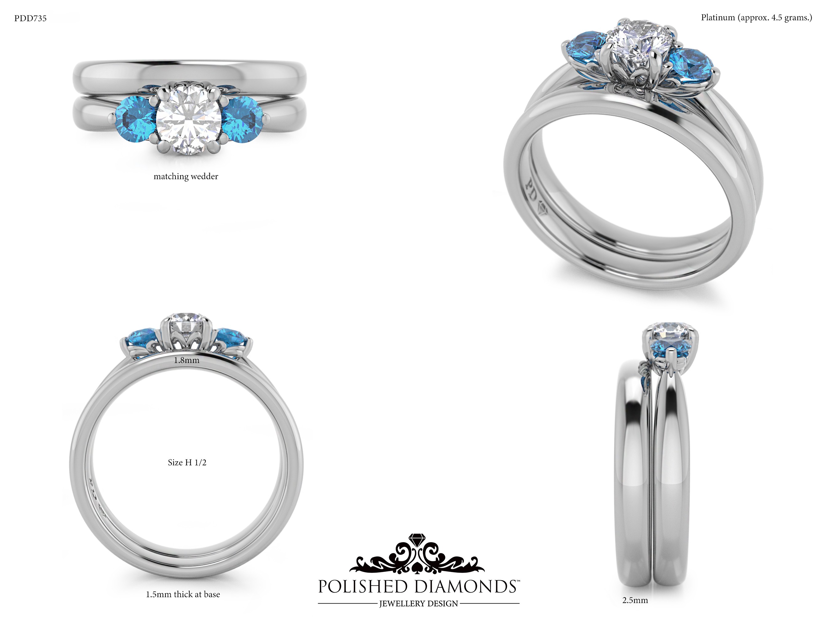 Ladys Wedding ring – PDD735