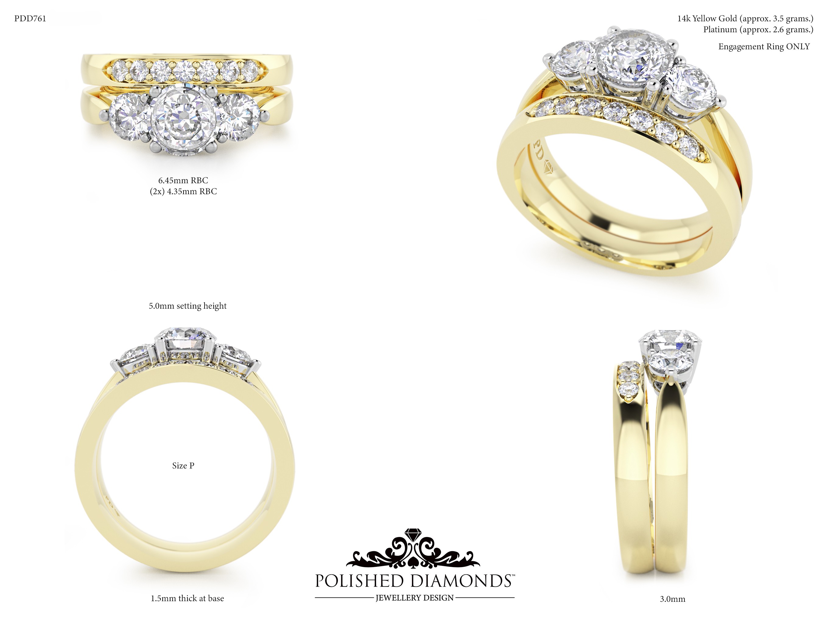 Ladys Wedding ring – PDD761