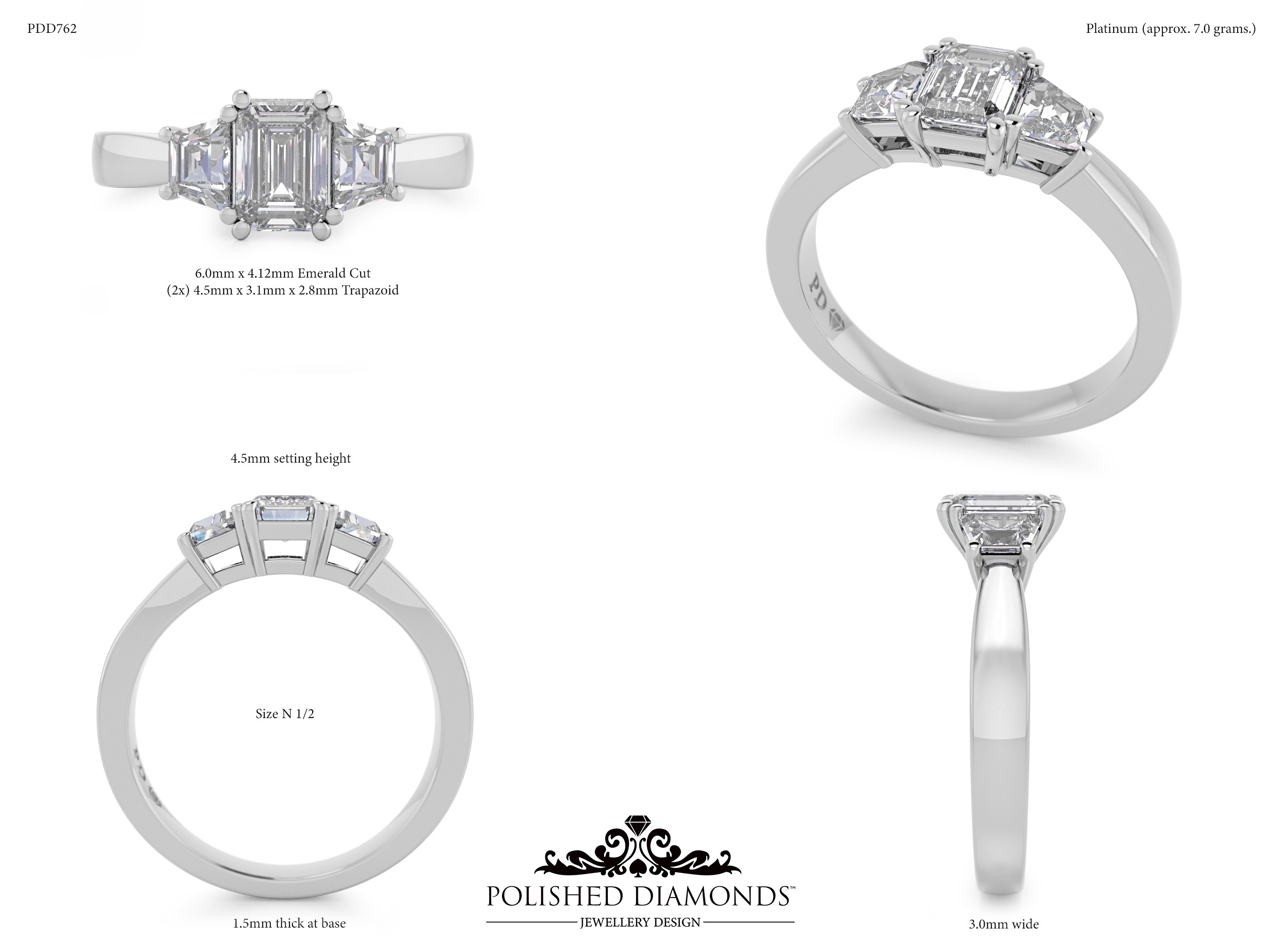 Emerald Trilogy ring – PDD762