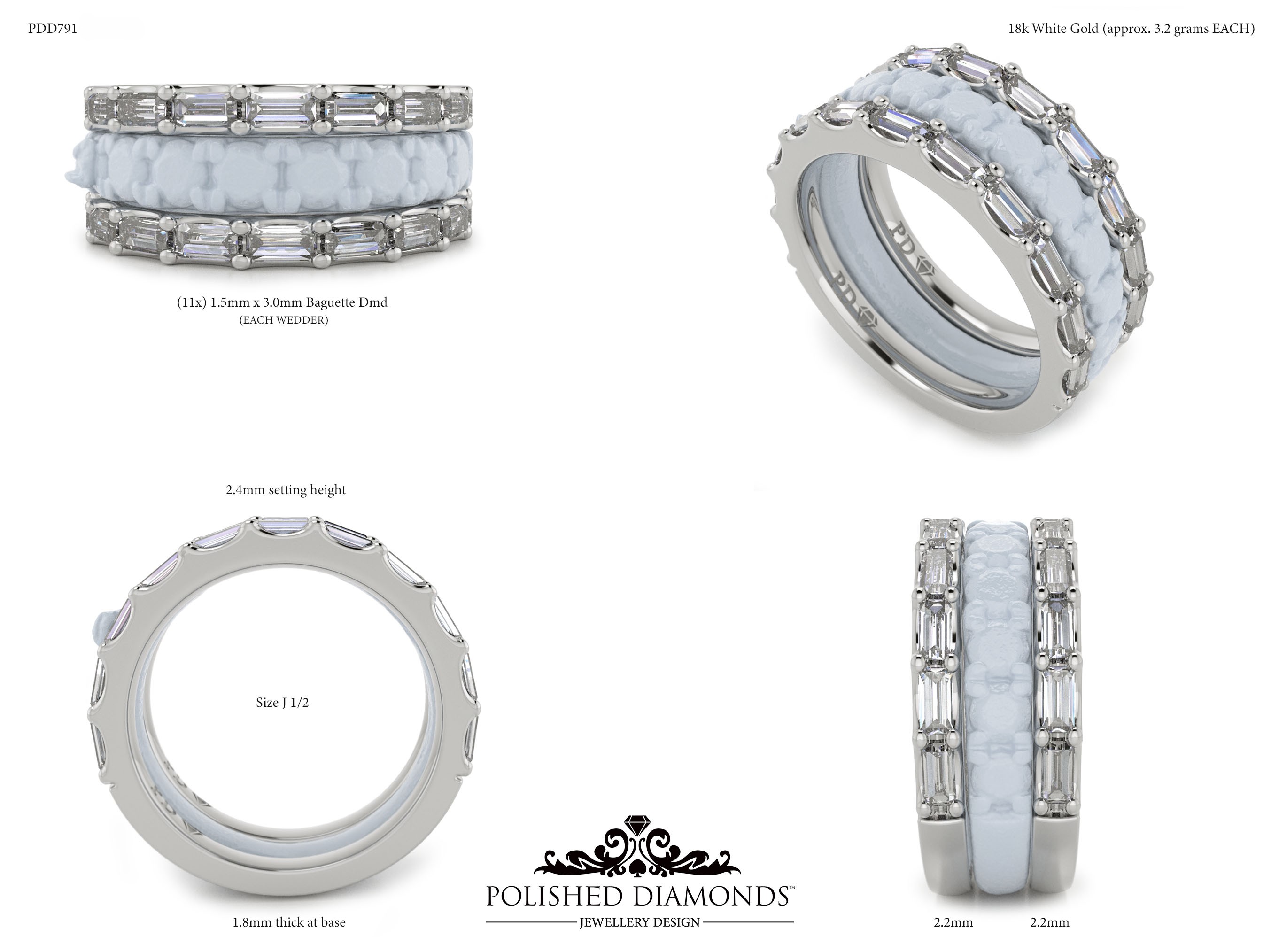 Ladys Wedding ring – PDD791