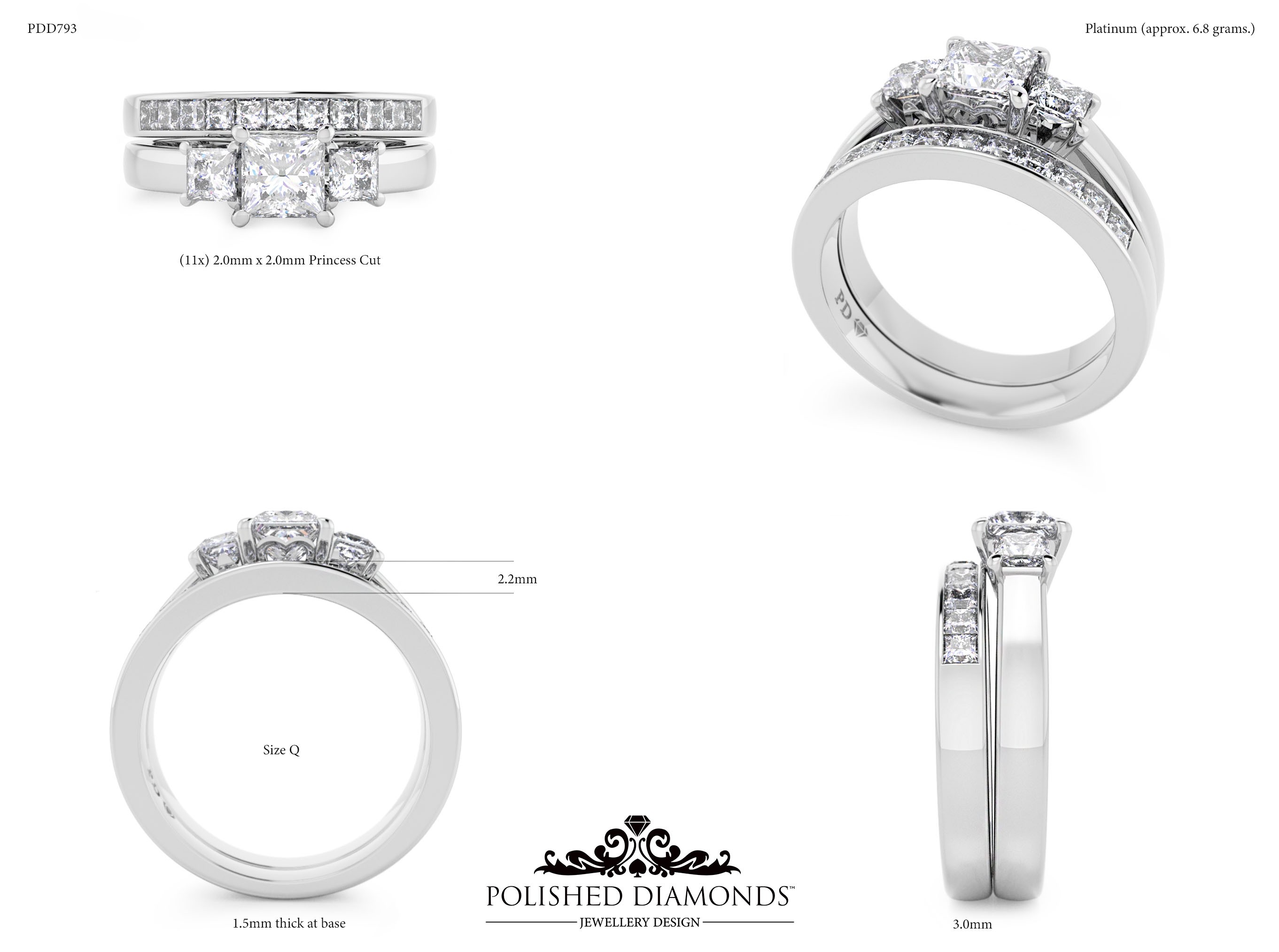 Ladys Wedding ring – PDD793