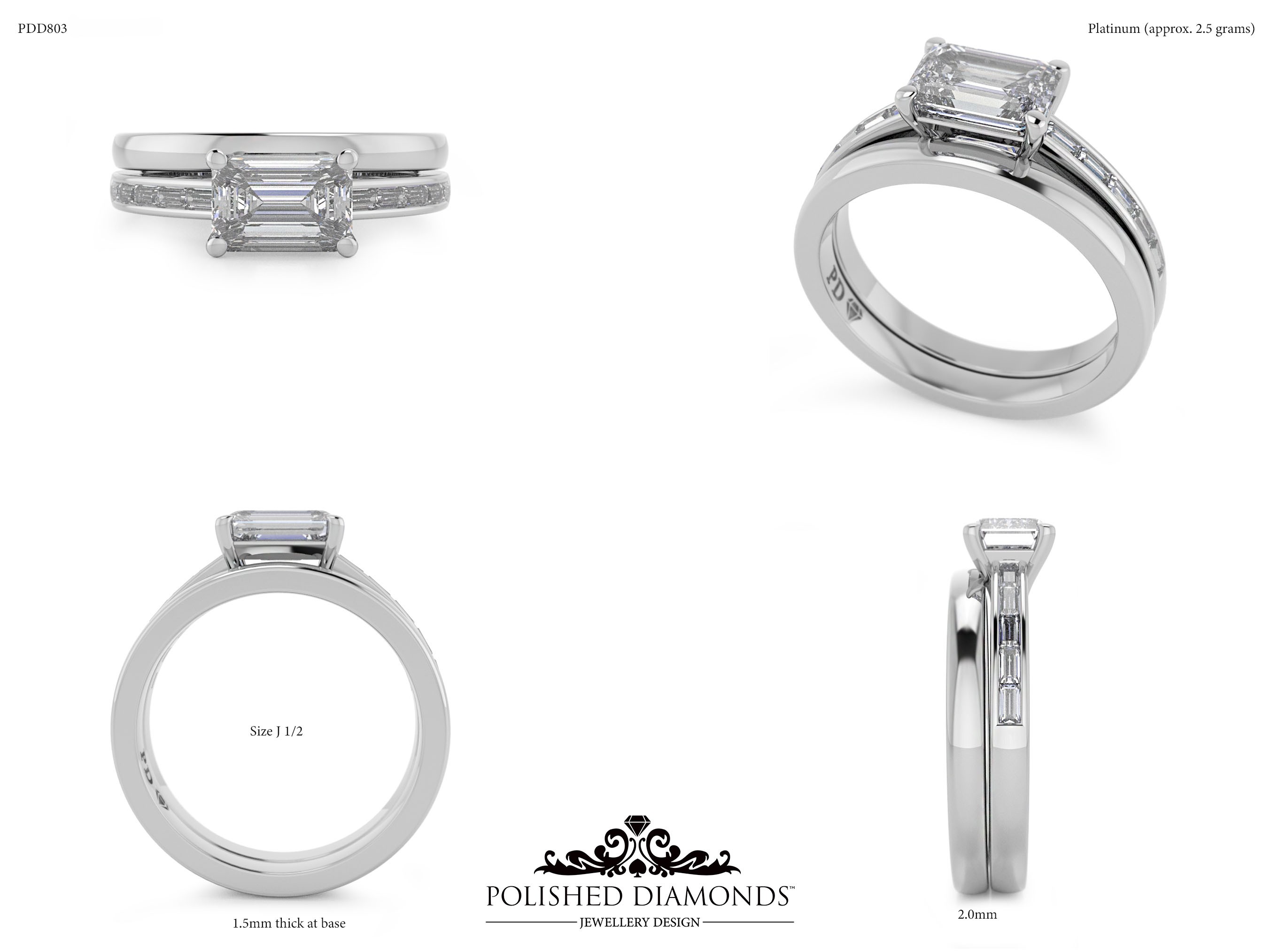 Ladys Wedding ring – PDD803