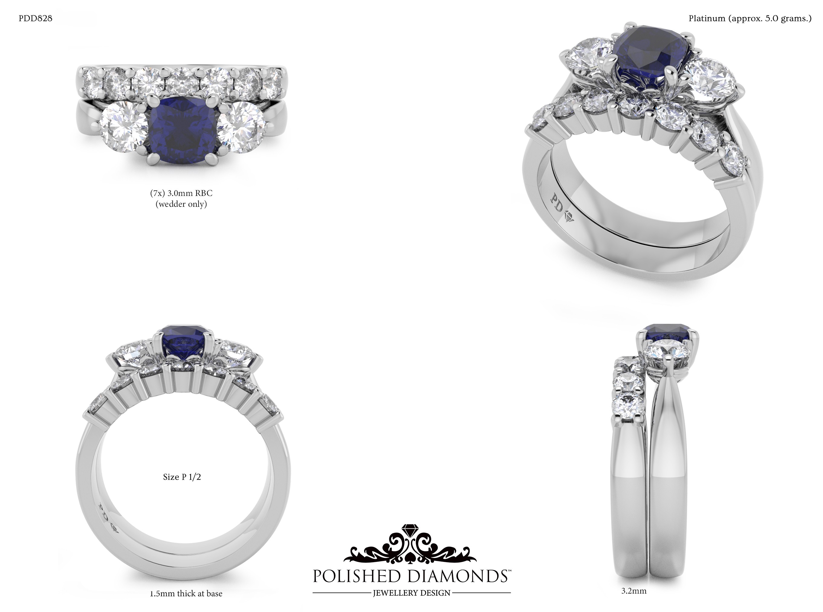 Ladys Wedding ring – PDD828