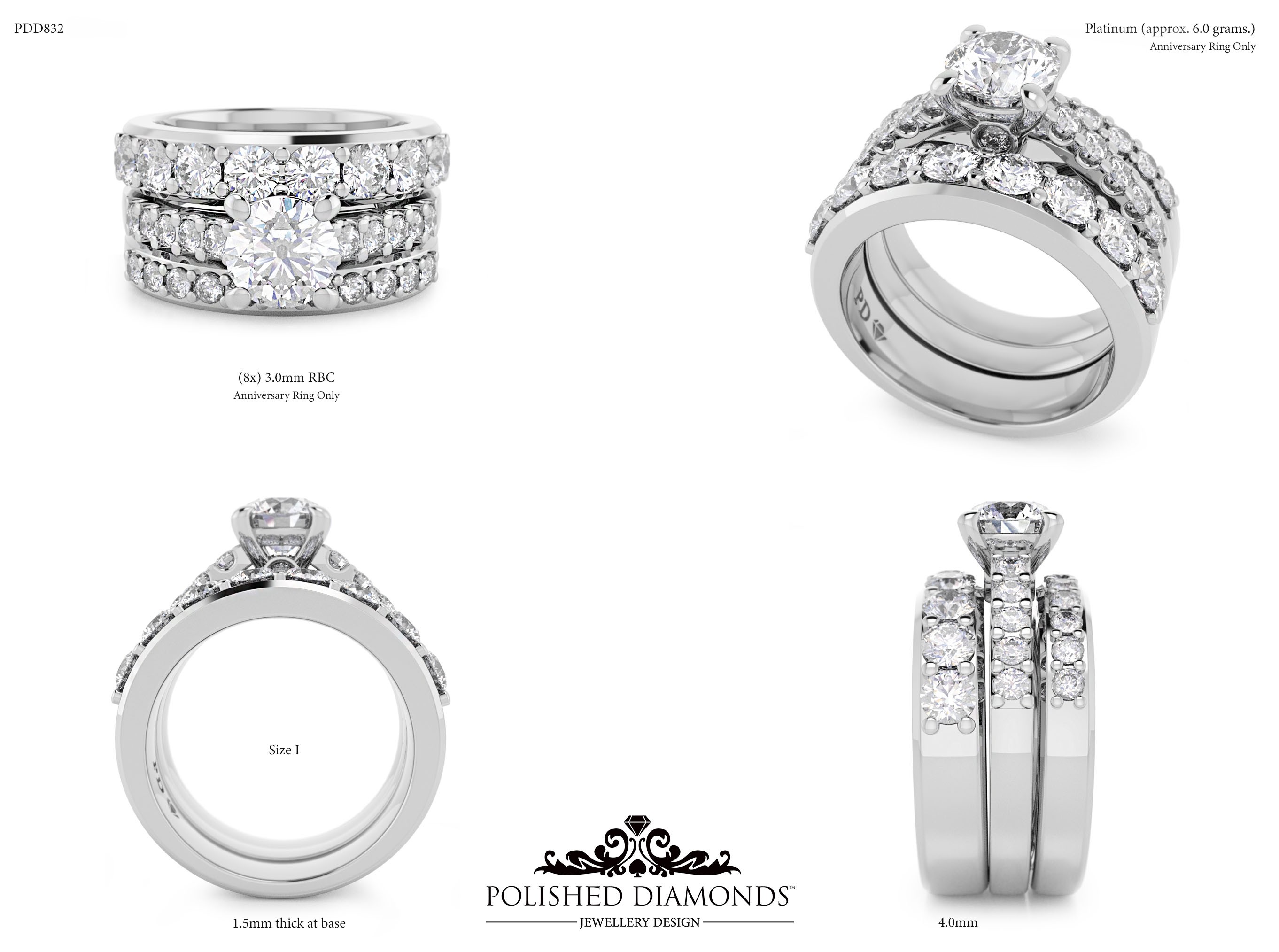 Ladys Wedding ring – PDD832