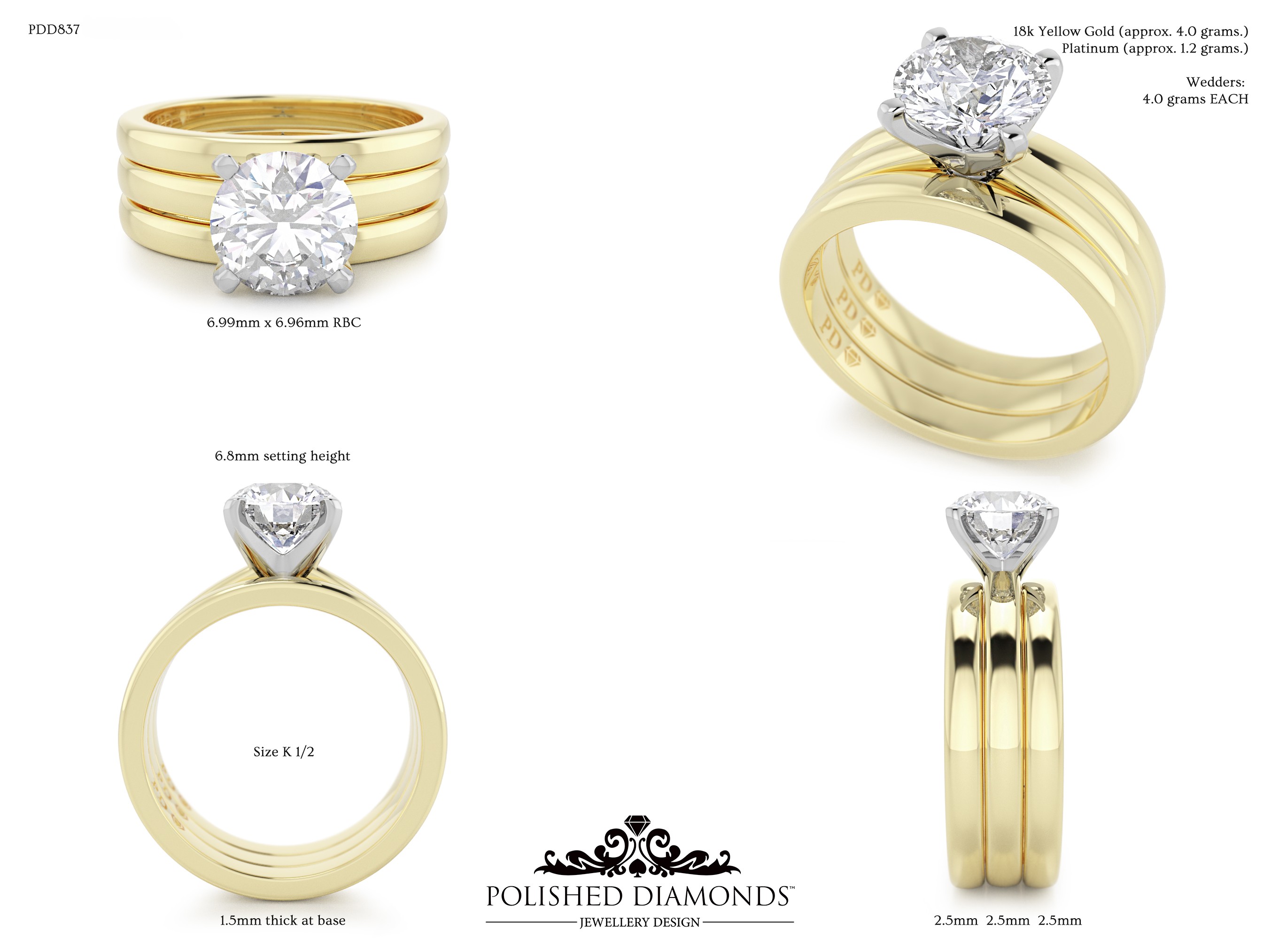 Ladys Wedding ring – PDD837