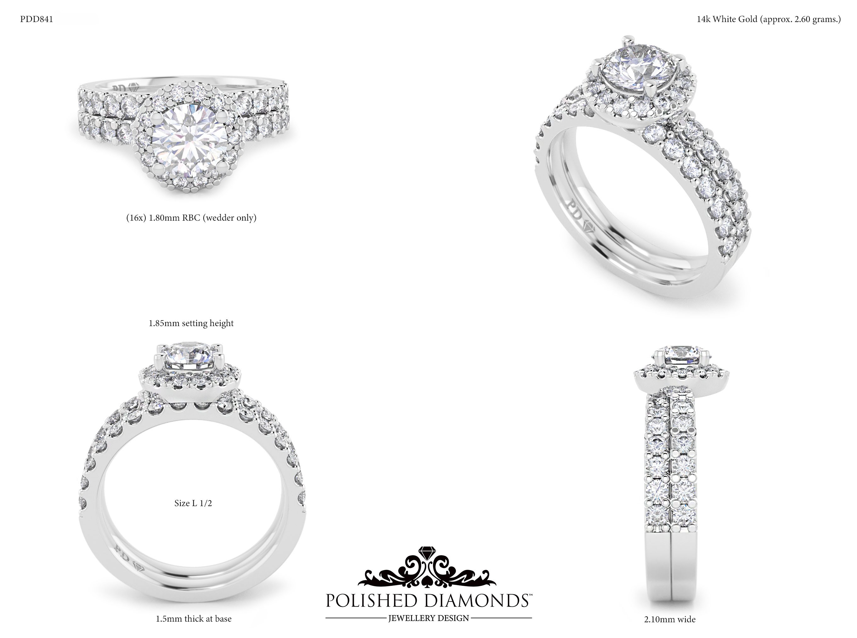 Ladys Wedding ring – PDD841