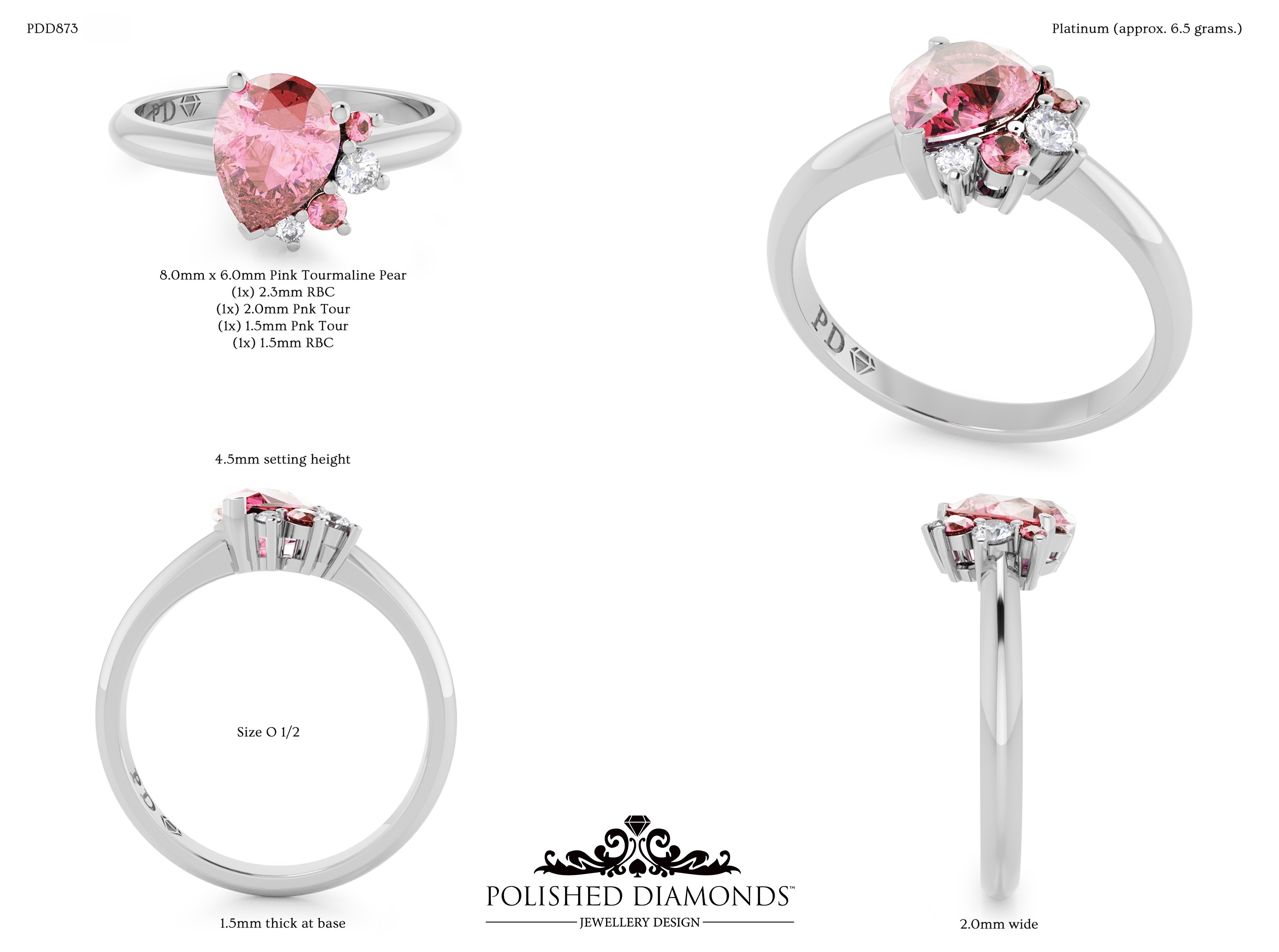 Pea Solitaire ring – PDD873