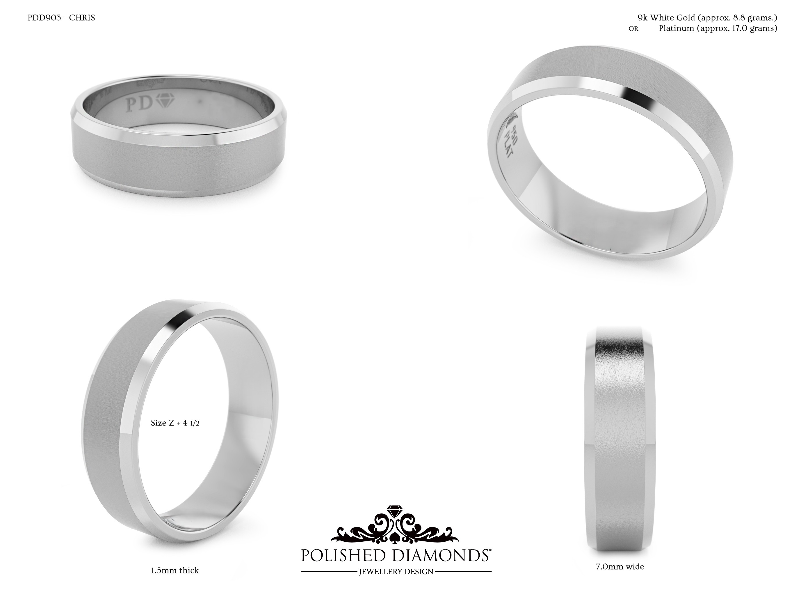 Gents Wedding ring – PDD903