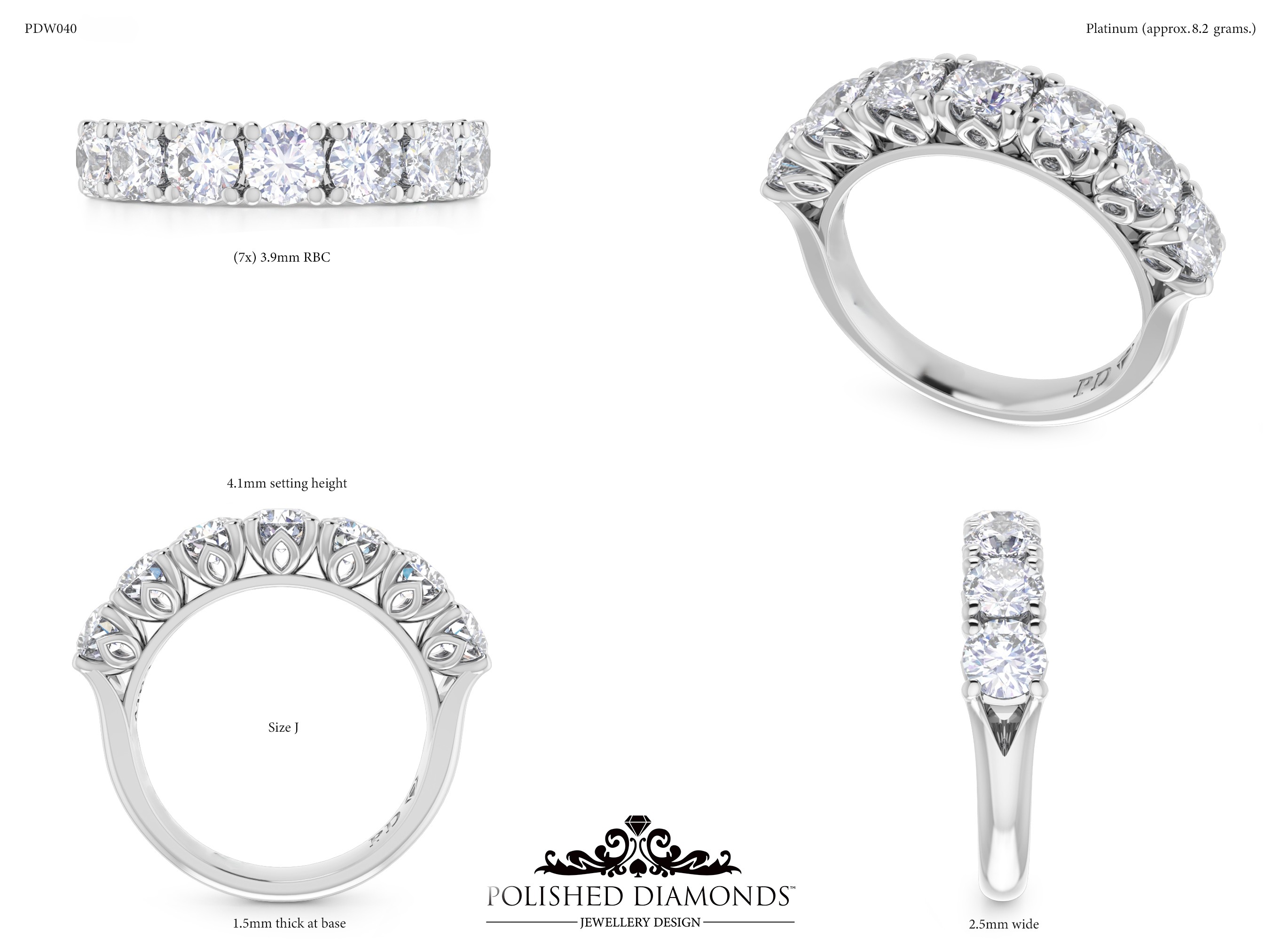 Ladys Wedding ring – PDW040