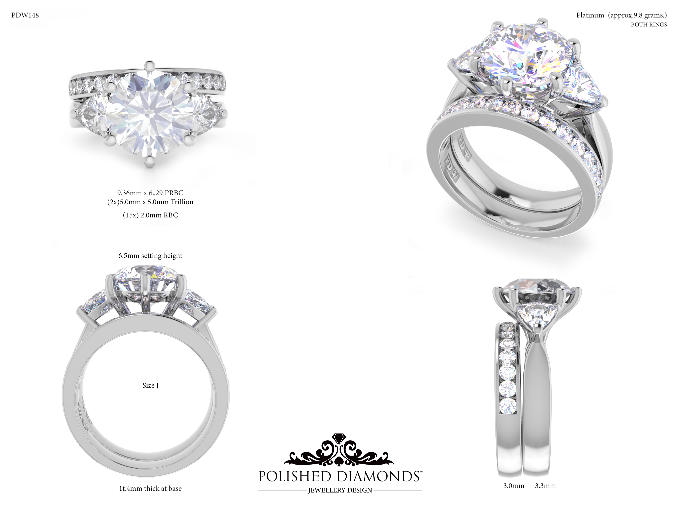 Ladys Wedding ring – PDW148