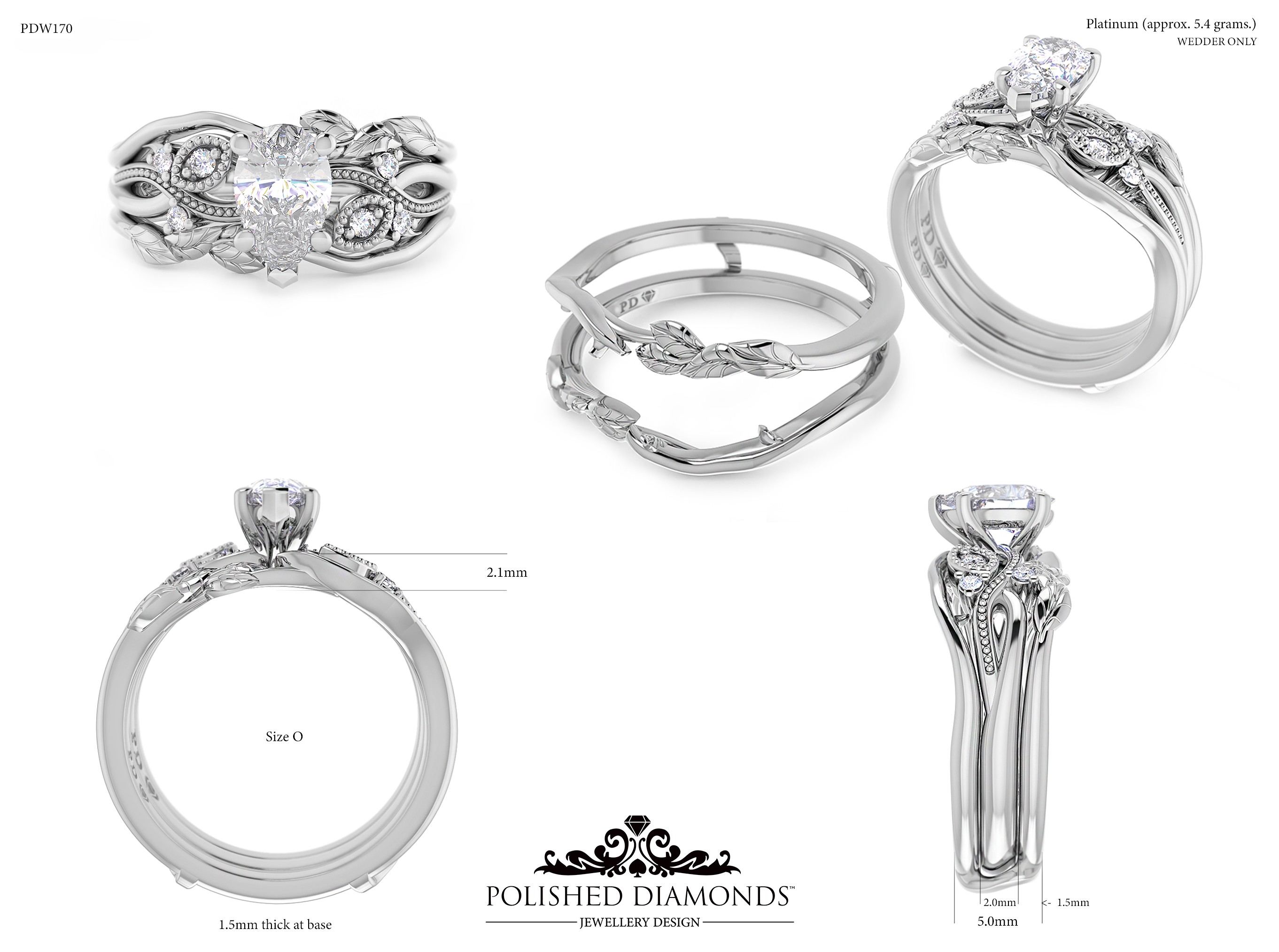 Ladys Wedding ring – PDW170