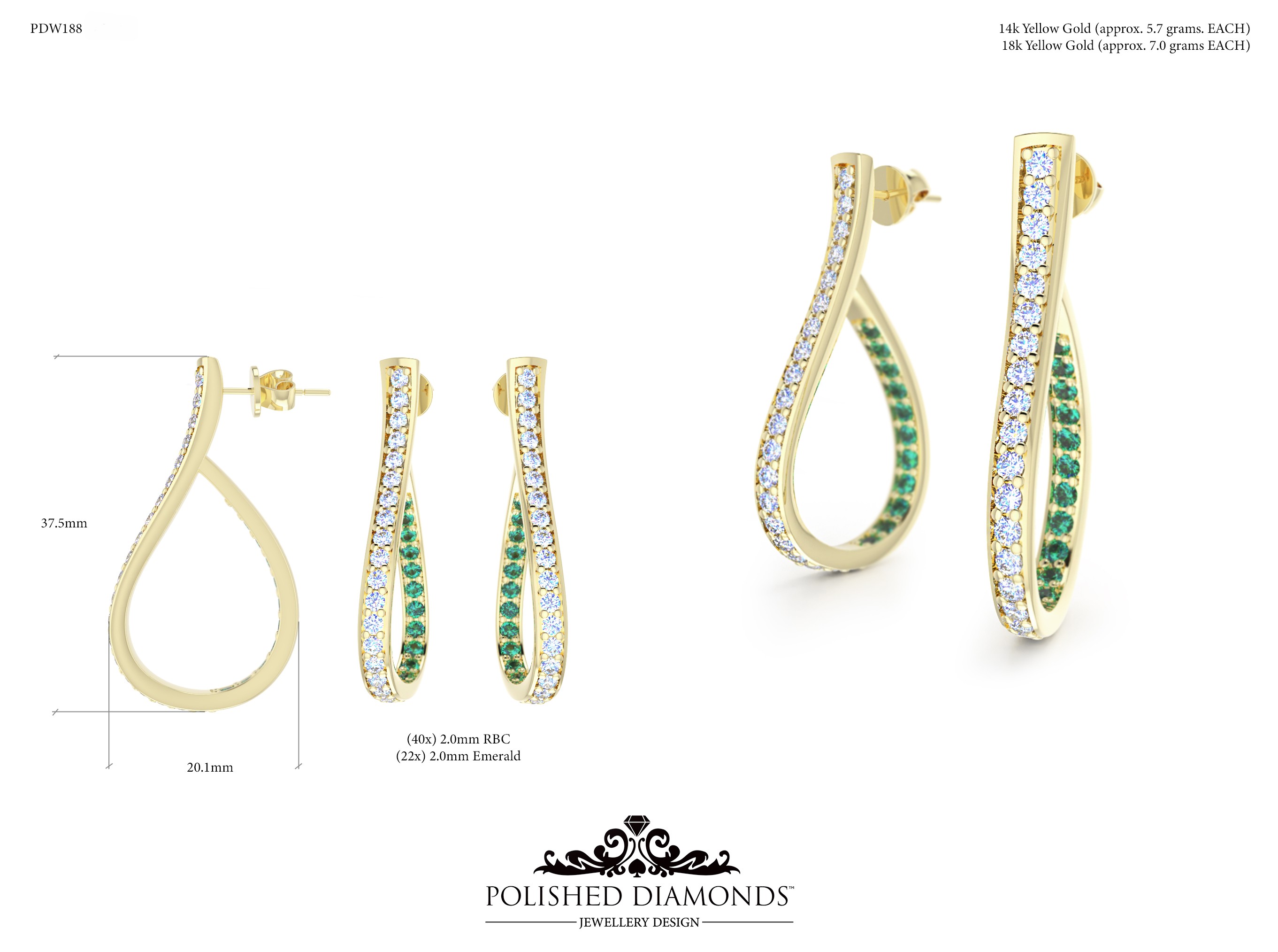 Earrings Jewellery ring – PDW188