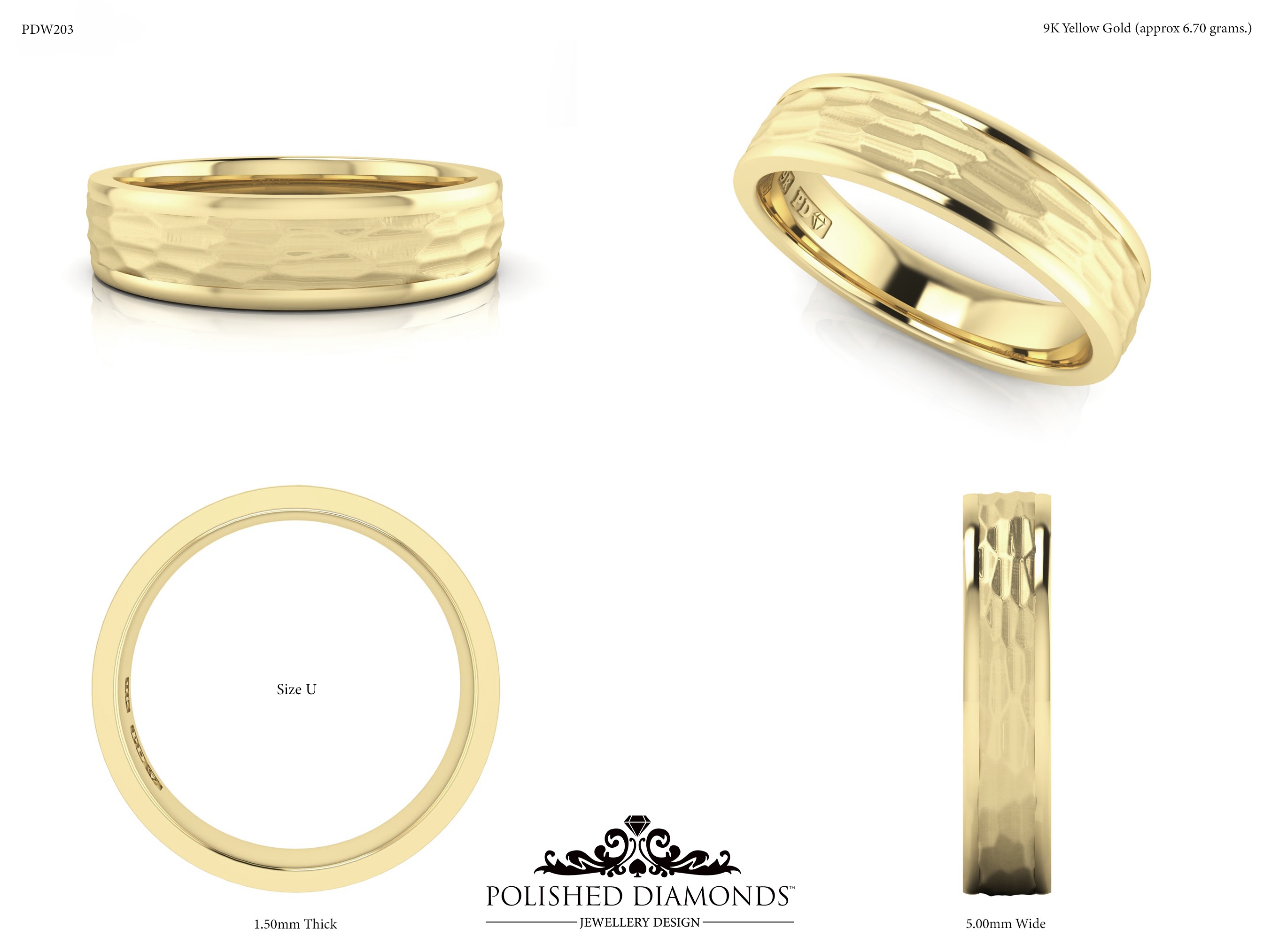 Gents Wedding ring – PDW203