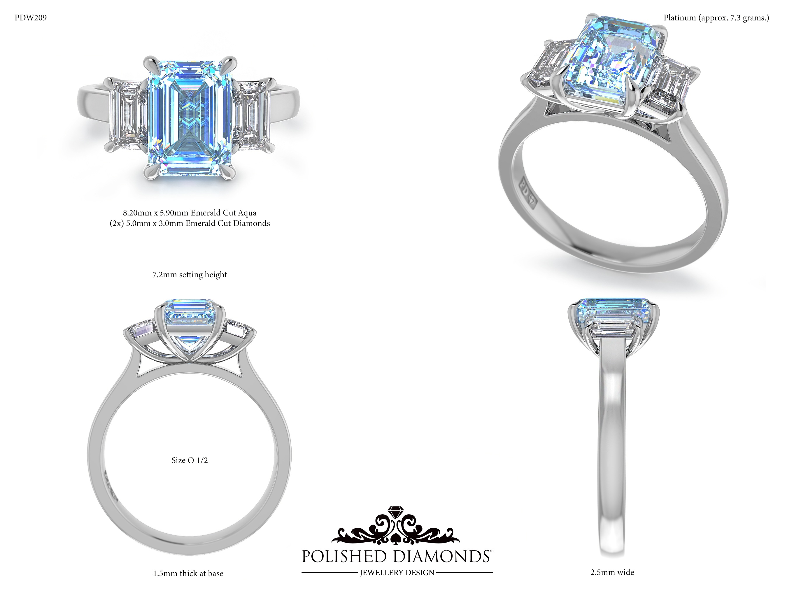 Emerald Trilogy ring – PDW209