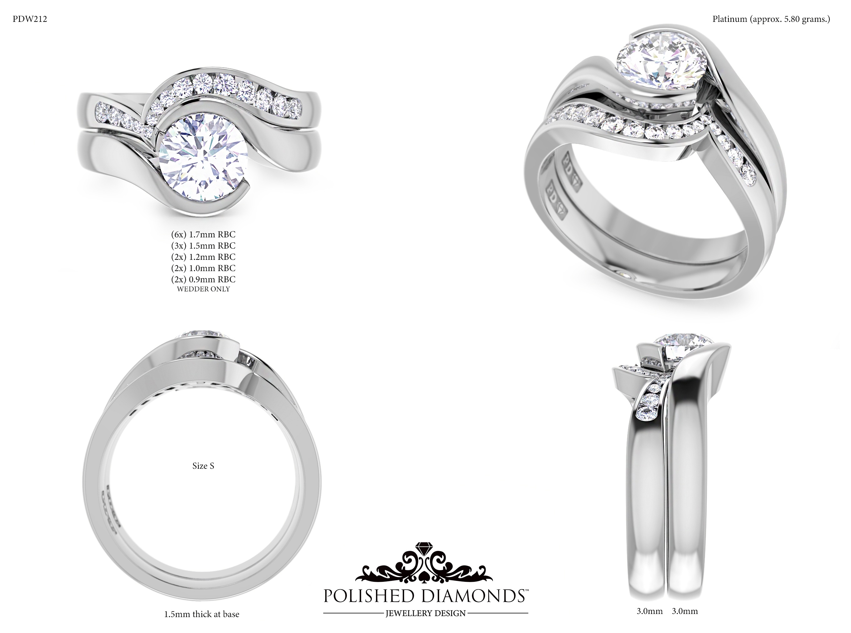 Ladys Wedding ring – PDW212