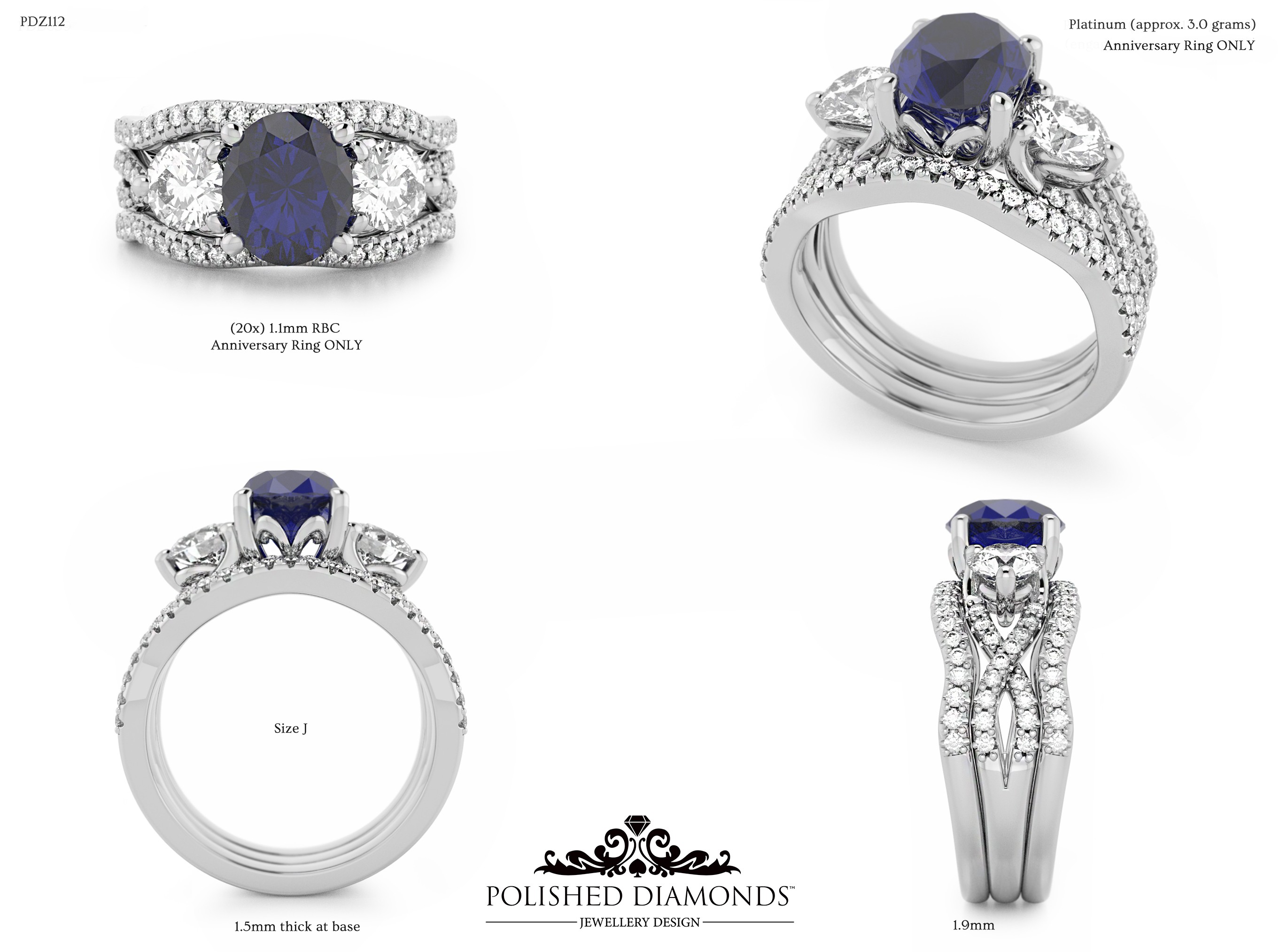 Ladys Wedding ring – PDZ112