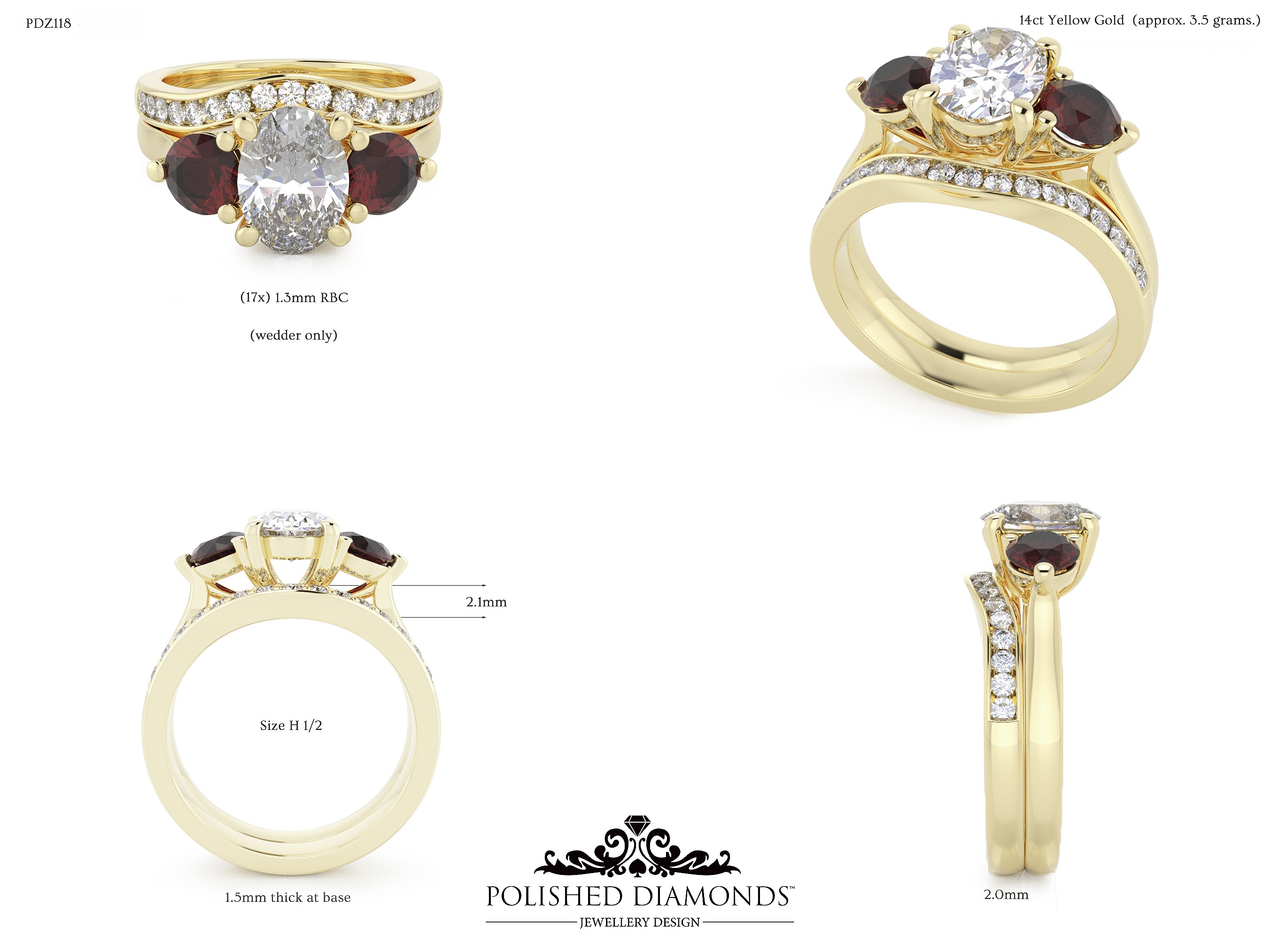 Ladys Wedding ring – PDZ118