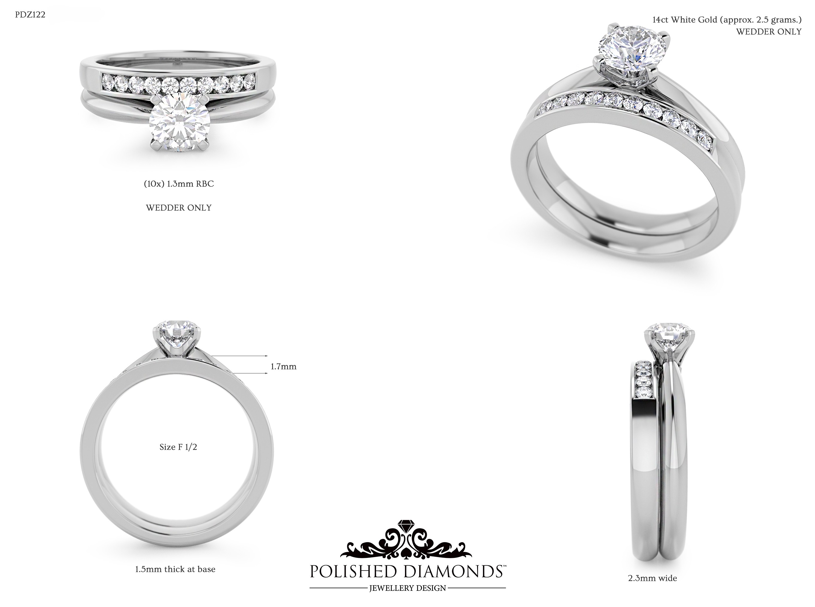 Ladys Wedding ring – PDZ122