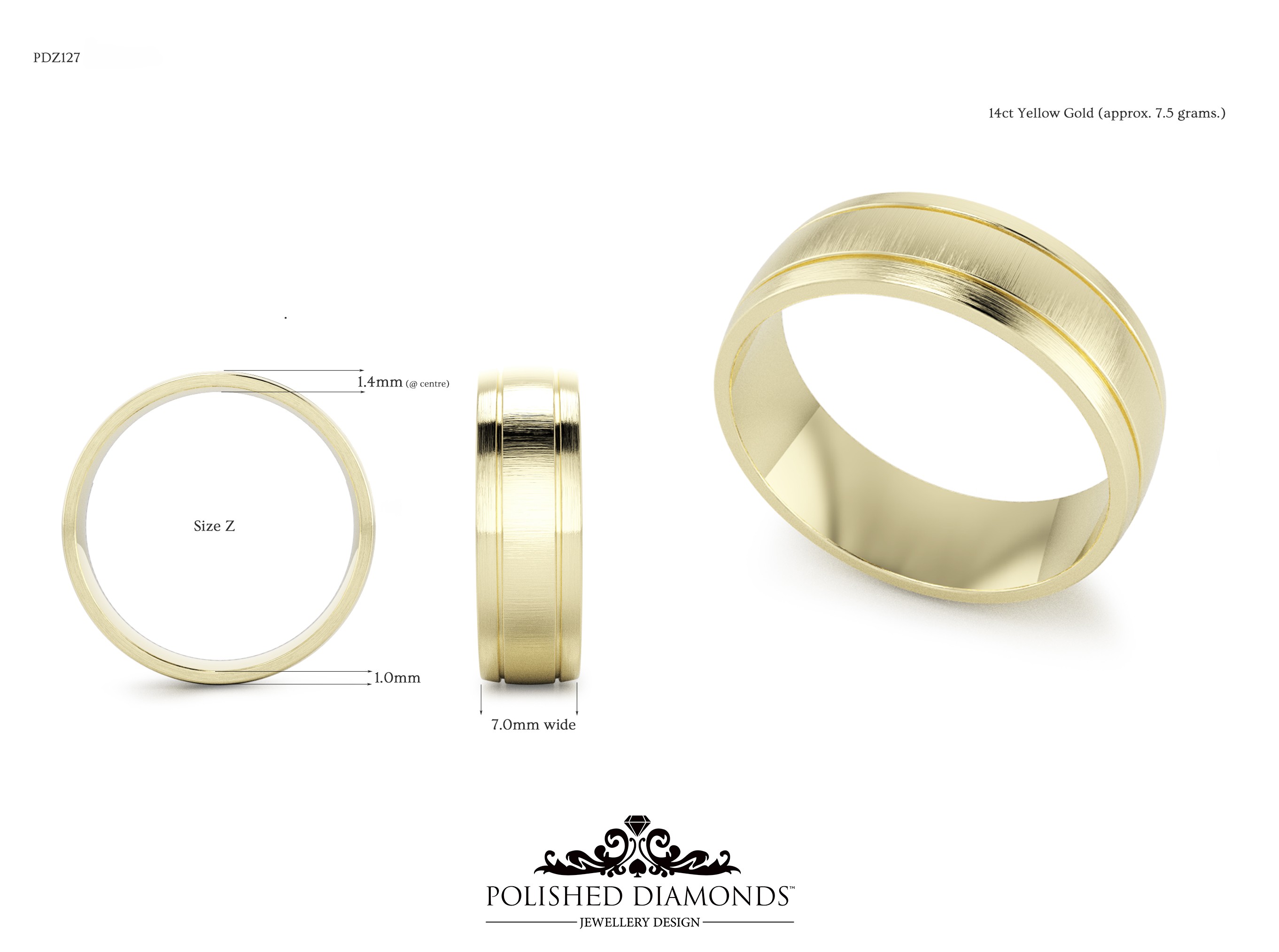 Gents Wedding ring – PDZ127
