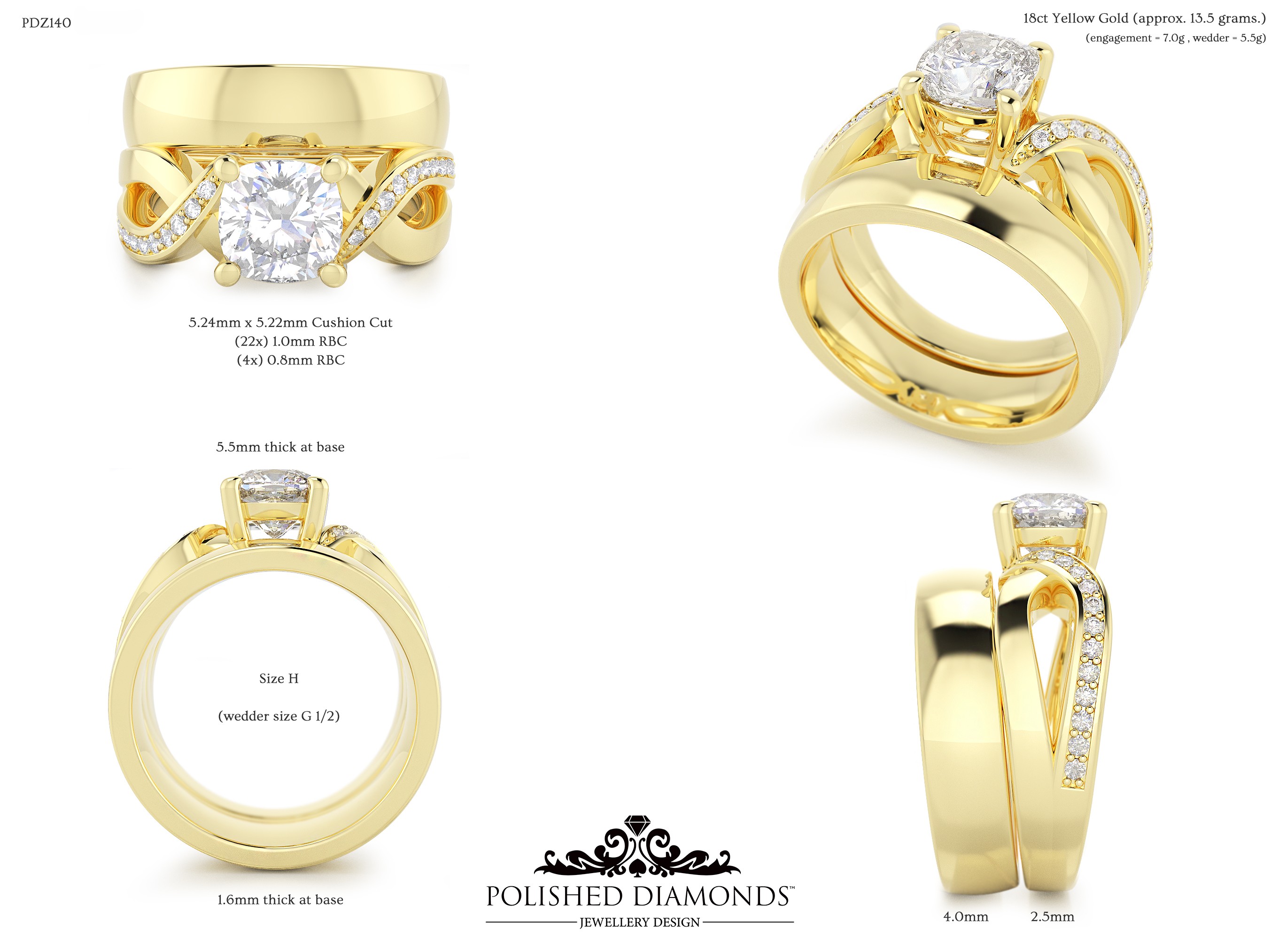 Ladys Wedding ring – PDZ140