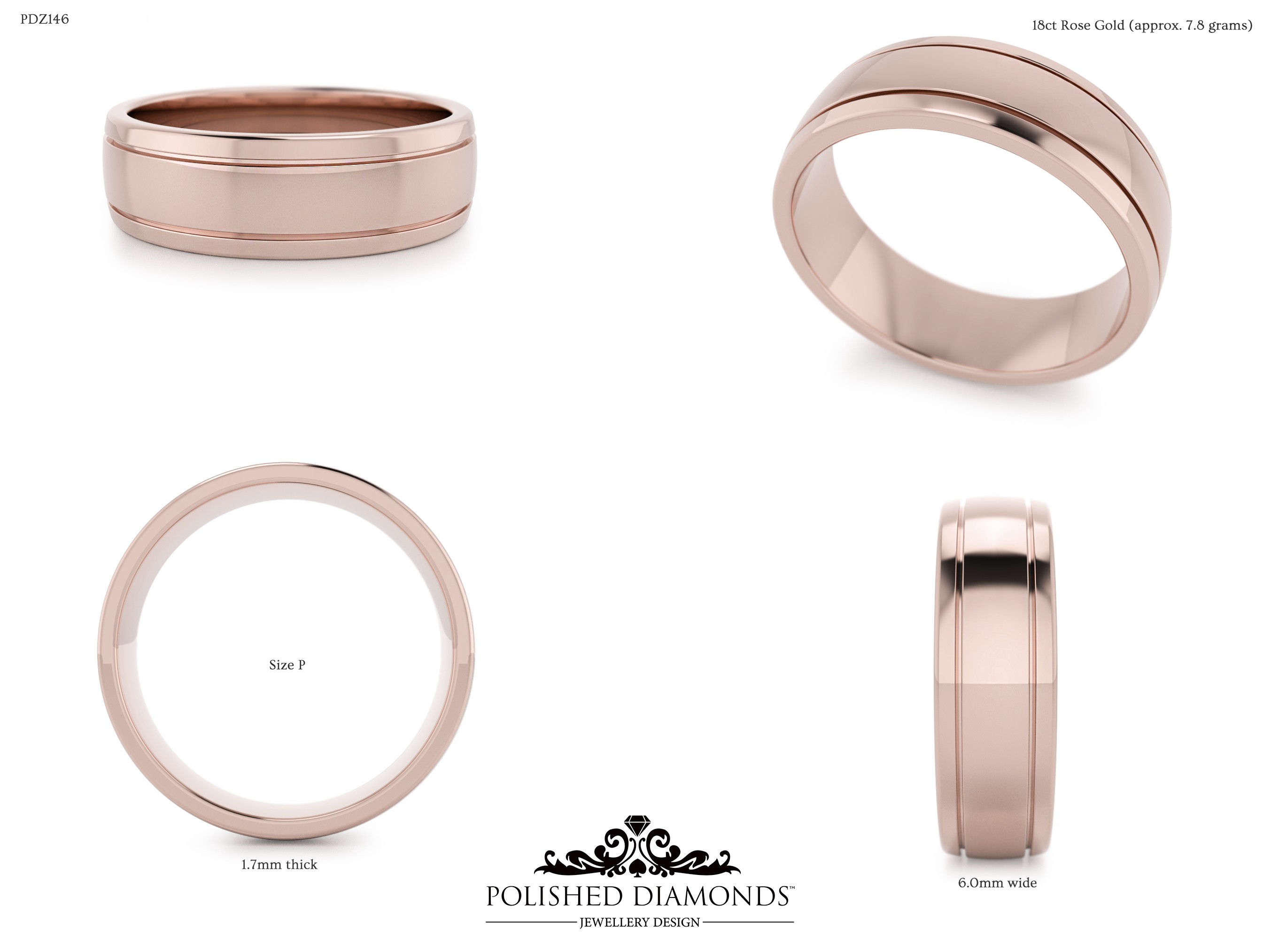 Gents Wedding ring – PDZ146
