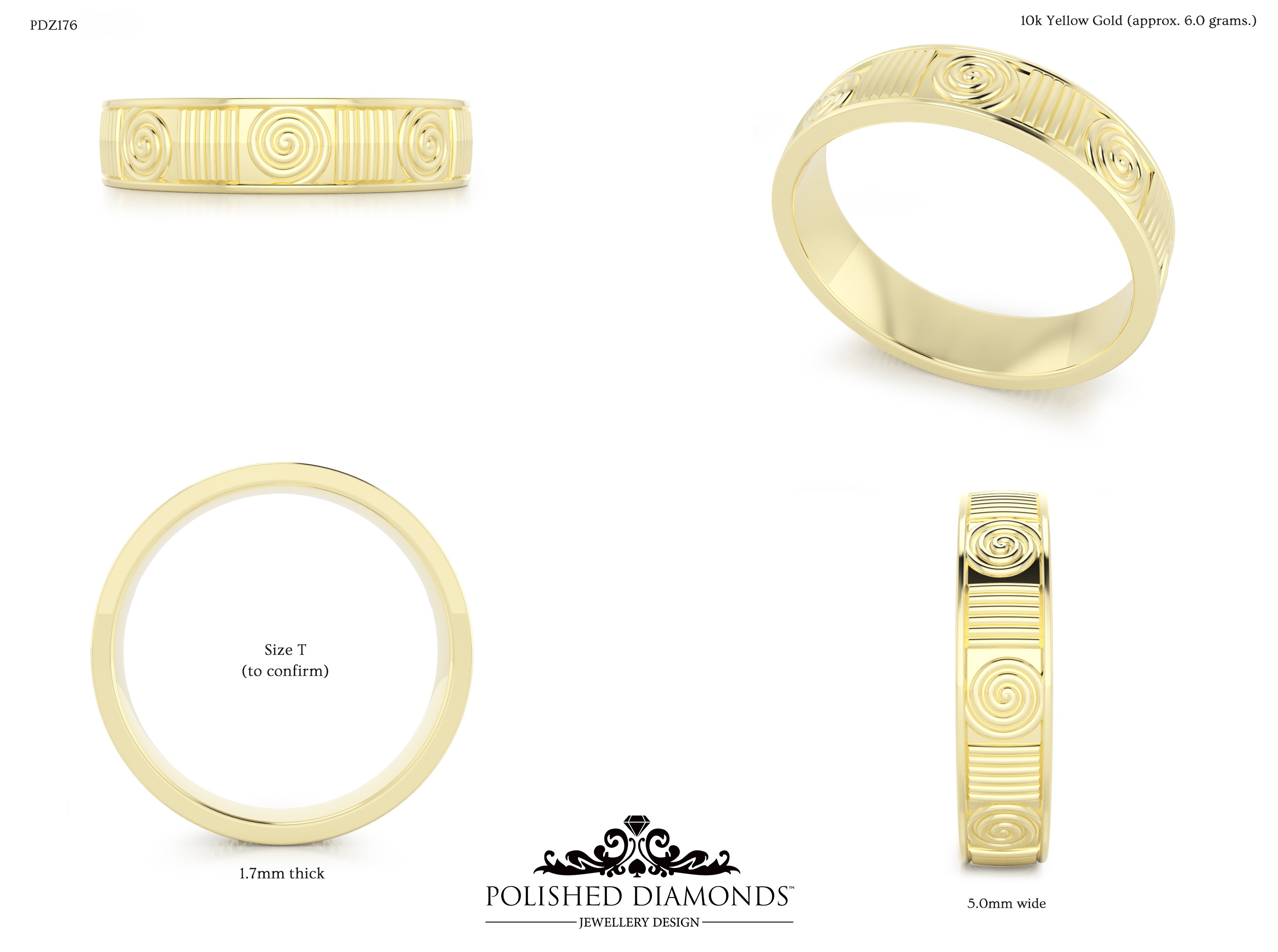 Gents Wedding ring – PDZ176