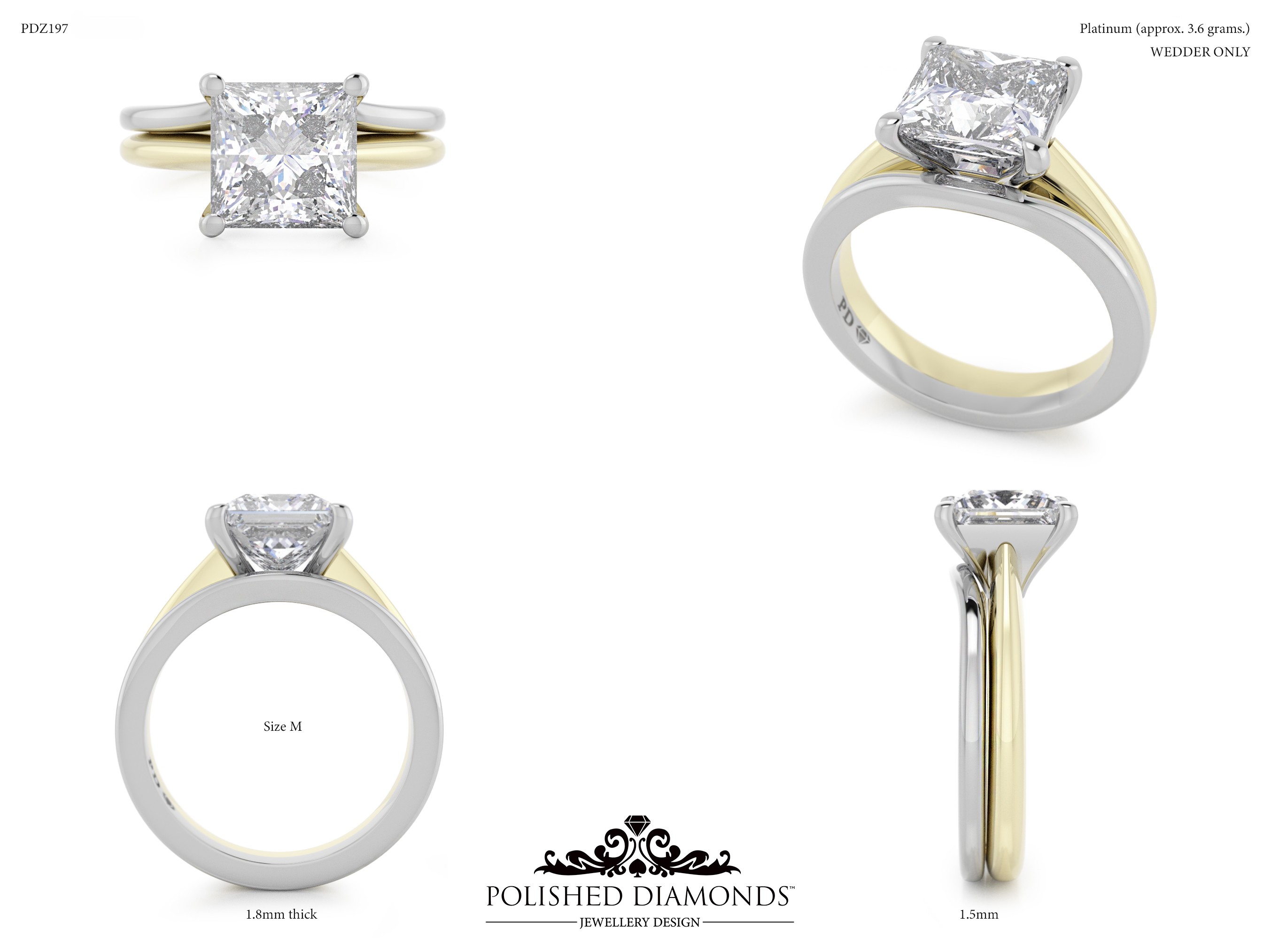 Ladys Wedding ring – PDZ197