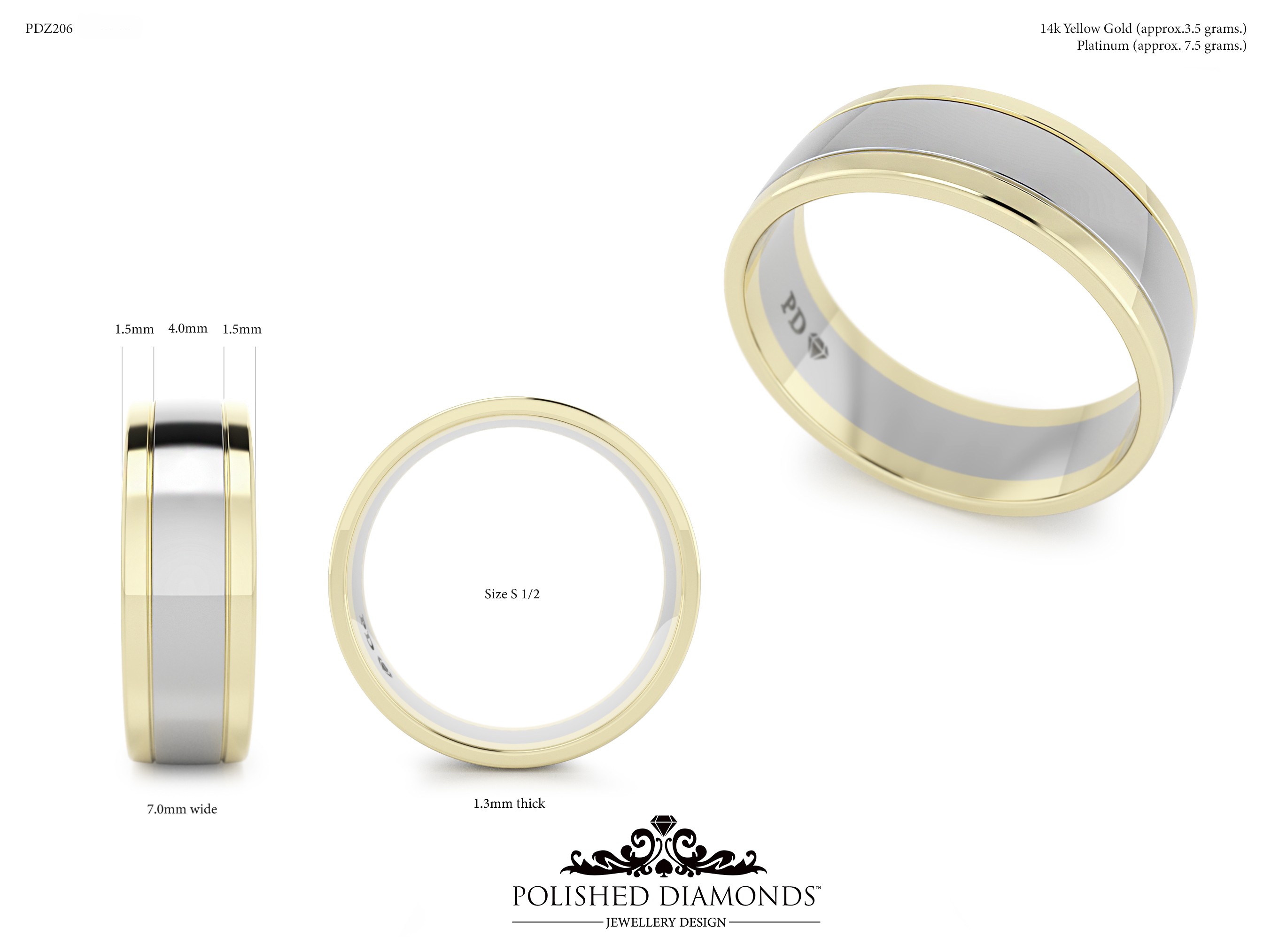 Gents Wedding ring – PDZ206