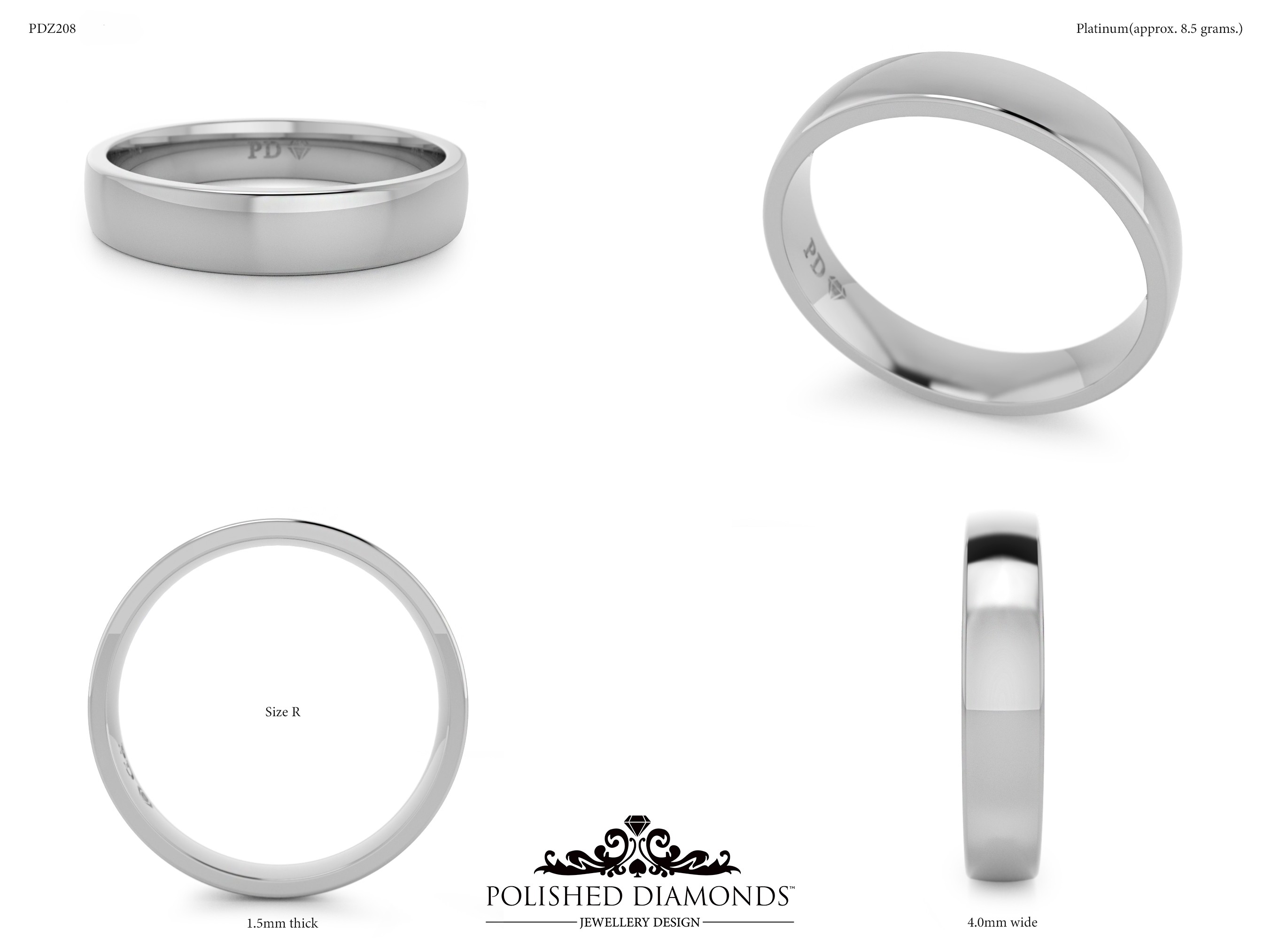 Gents Wedding ring – PDZ208